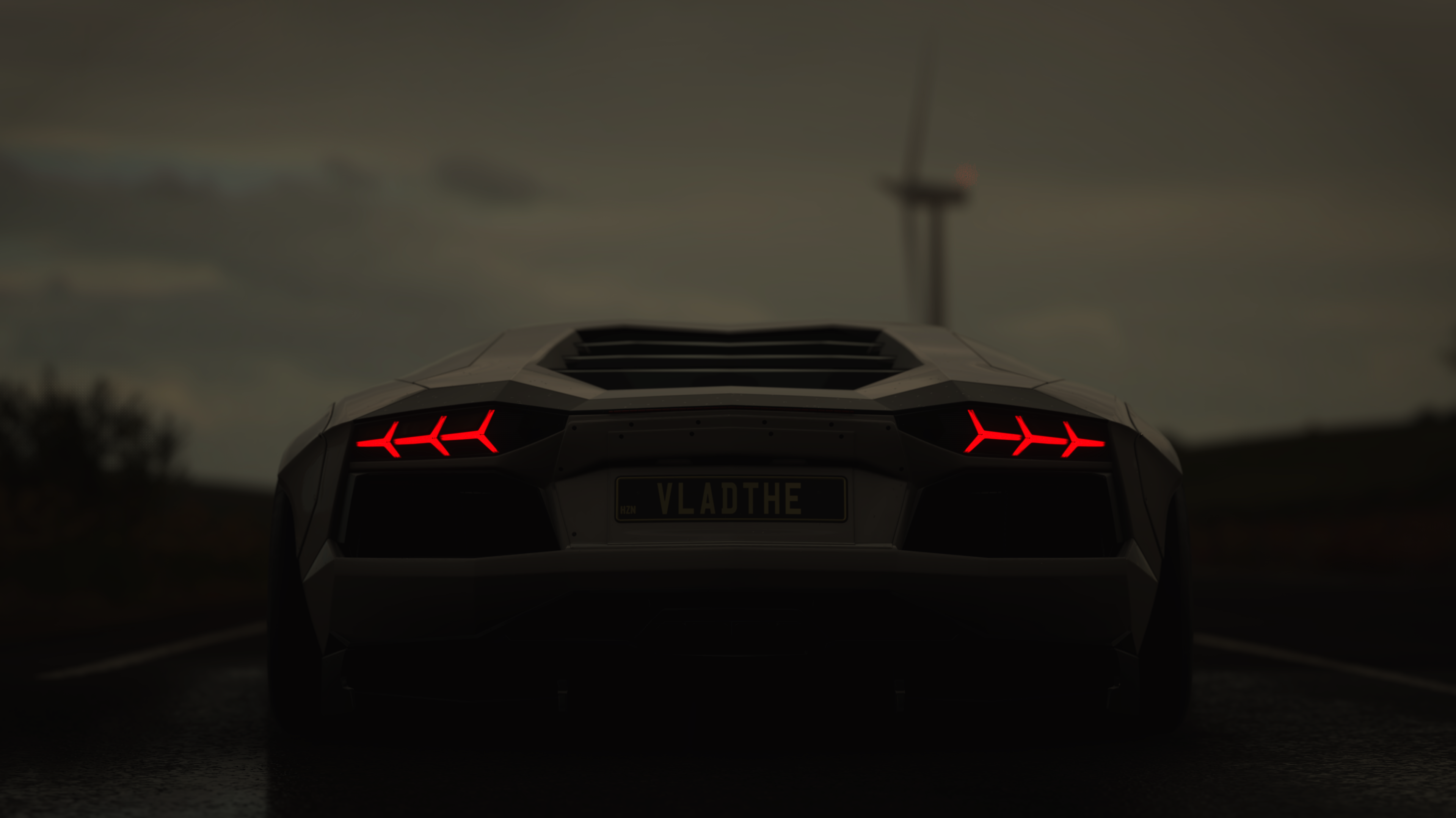 4K Forza Horizon 4 Lamborghini rear view HD Wallpaper