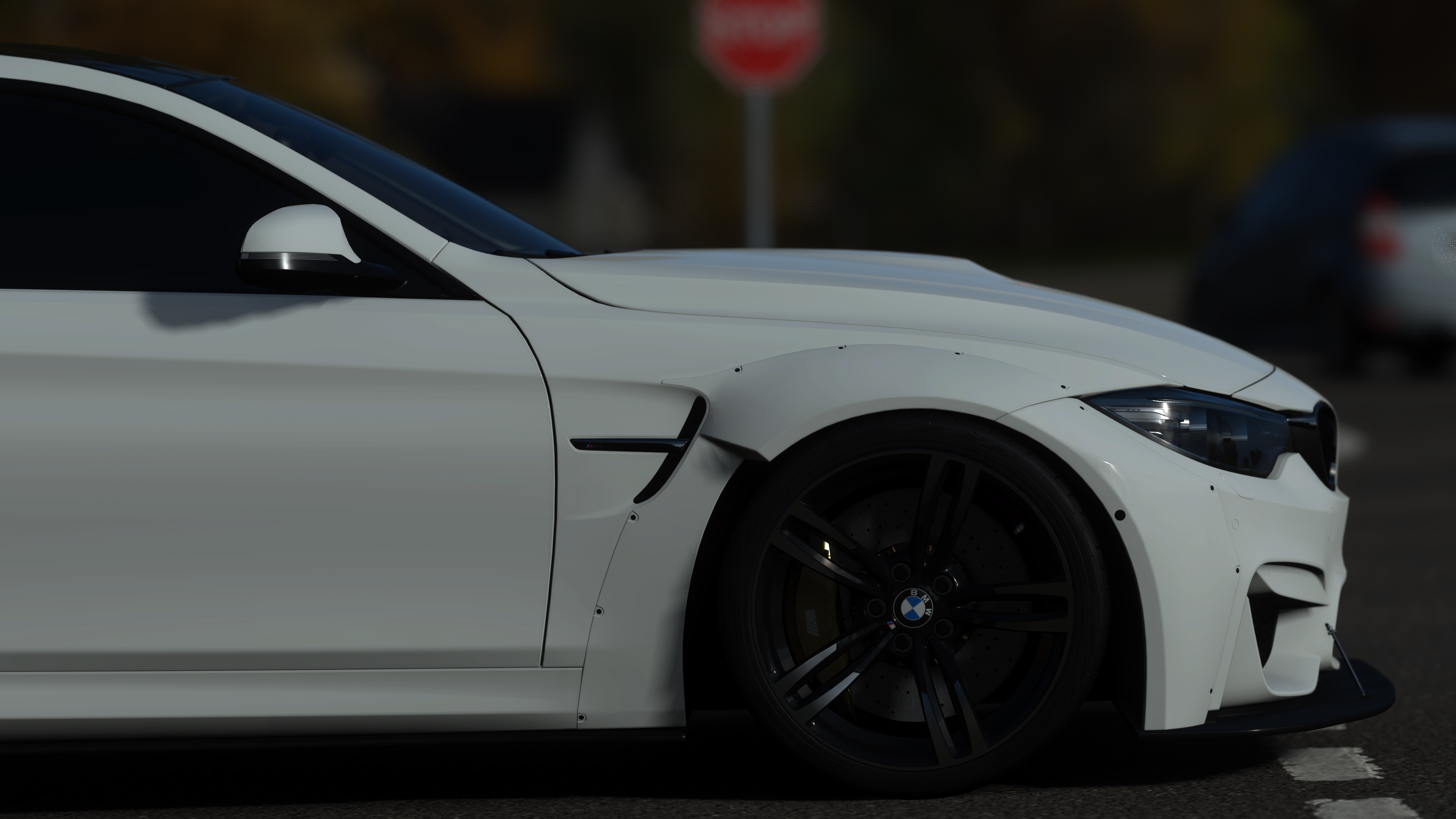 White BMW M4 from Forza Horizon 4 HD Wallpaper