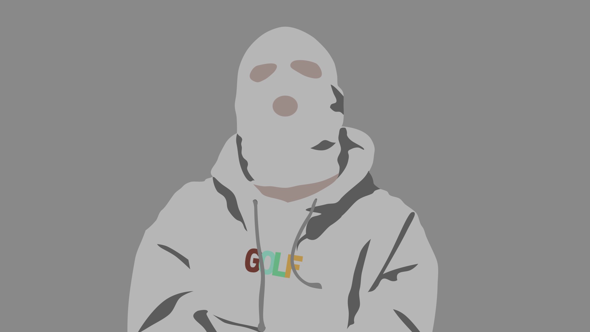 Person wearing a ski mask and a Golf hoodie HD Wallpaper