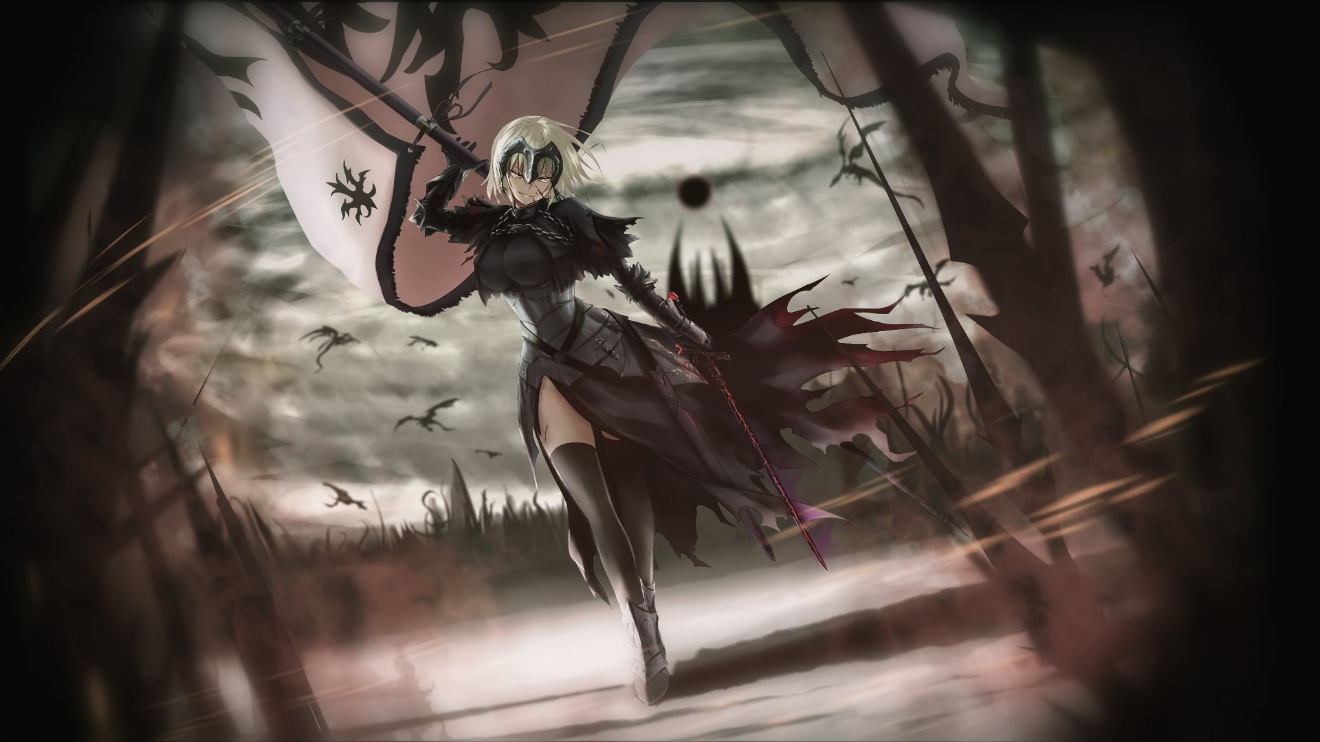 Jeanne d'Arc Alter from Fate/Grand Order HD Wallpaper