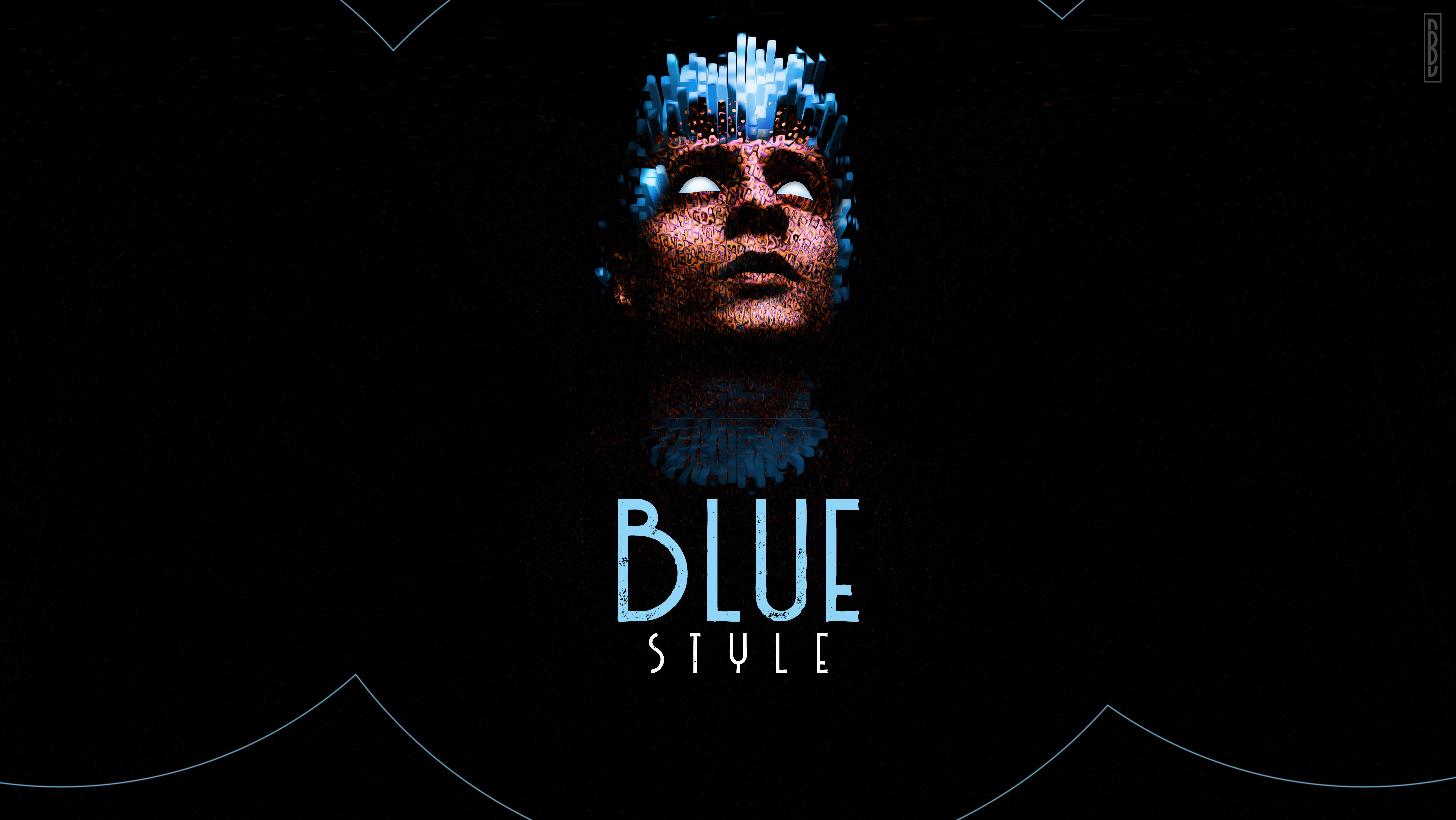 4K Blue Style Digital Art HD Wallpaper
