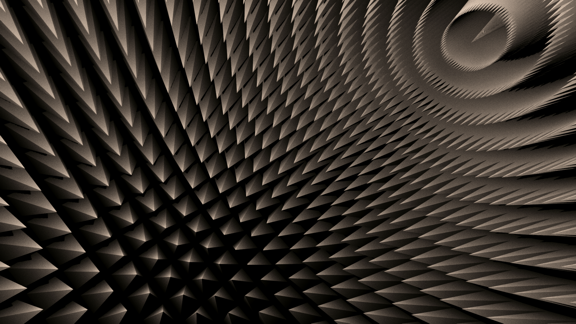 Abstract fractal pattern with spiral HD Wallpaper
