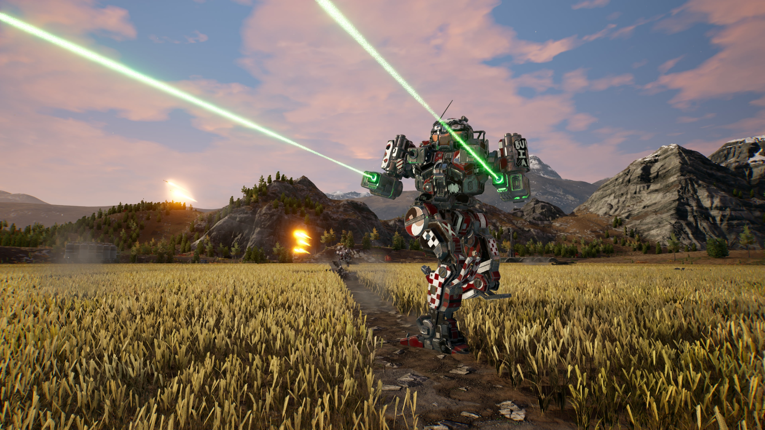 MechWarrior 5: Mercenaries battle with lasers HD Wallpaper