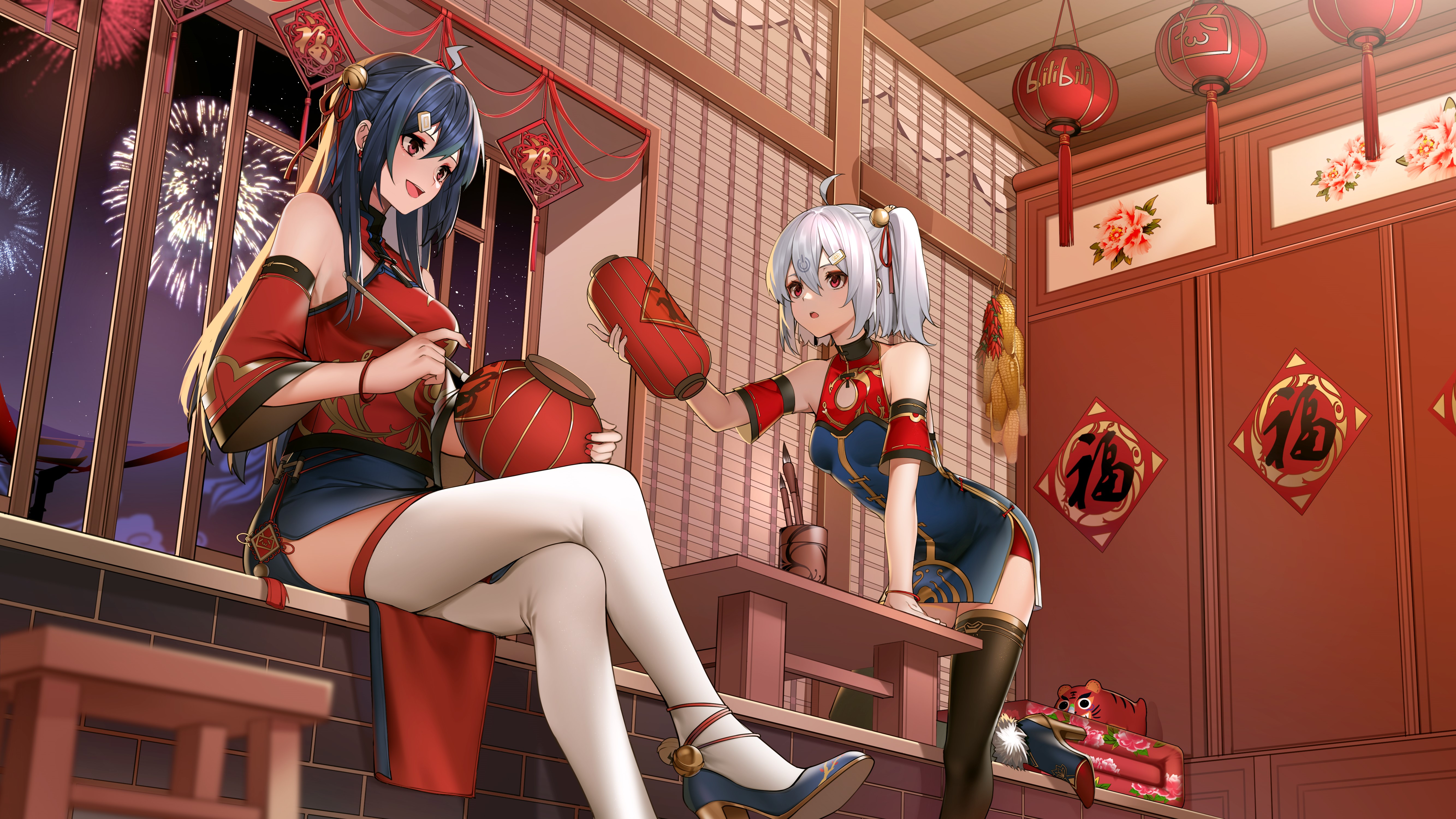 4K Bili Girl 33 anime girls at Bilibili HD Wallpaper