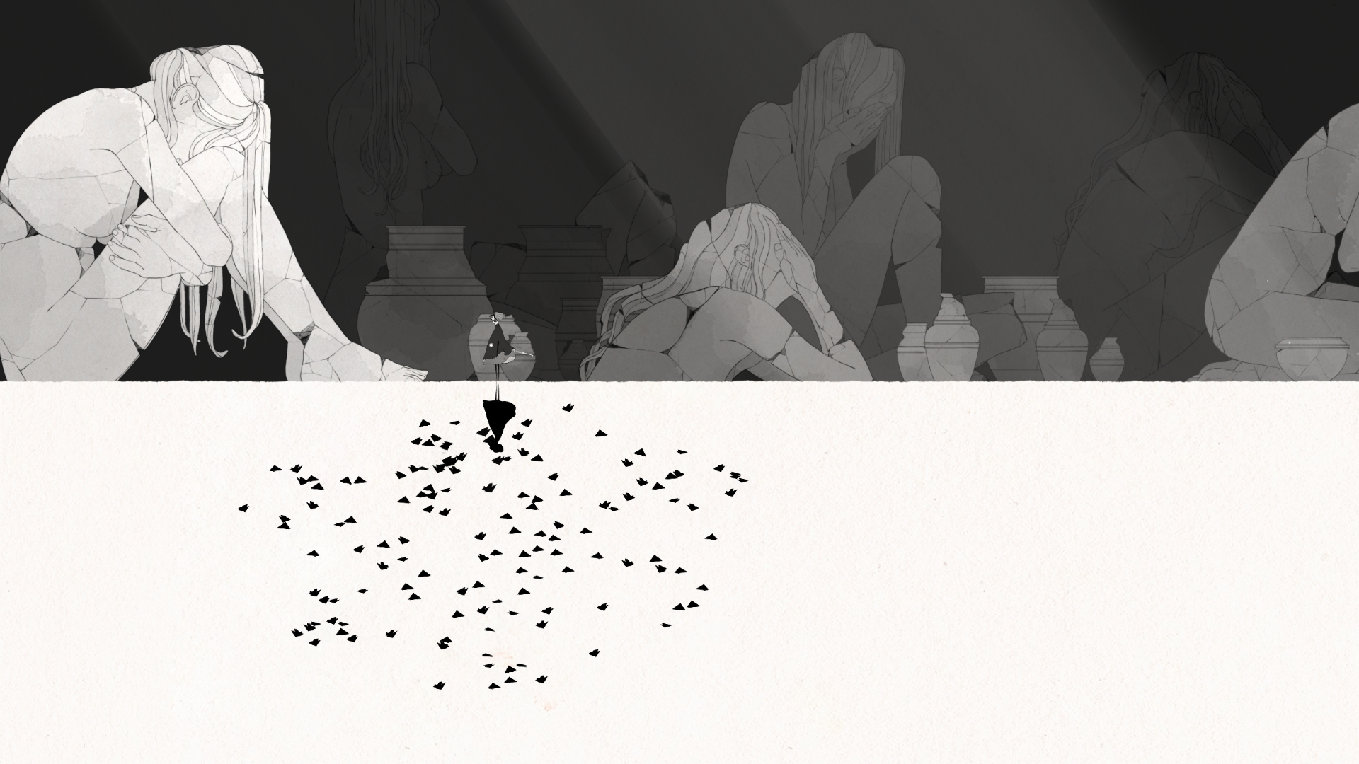 Gris video game screenshot HD Wallpaper