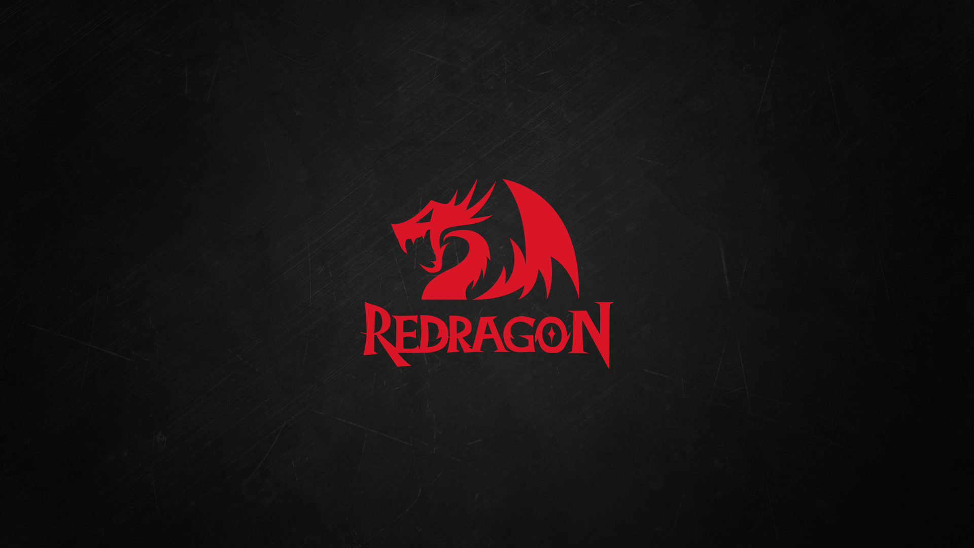 Redragon logo on a dark background HD Wallpaper