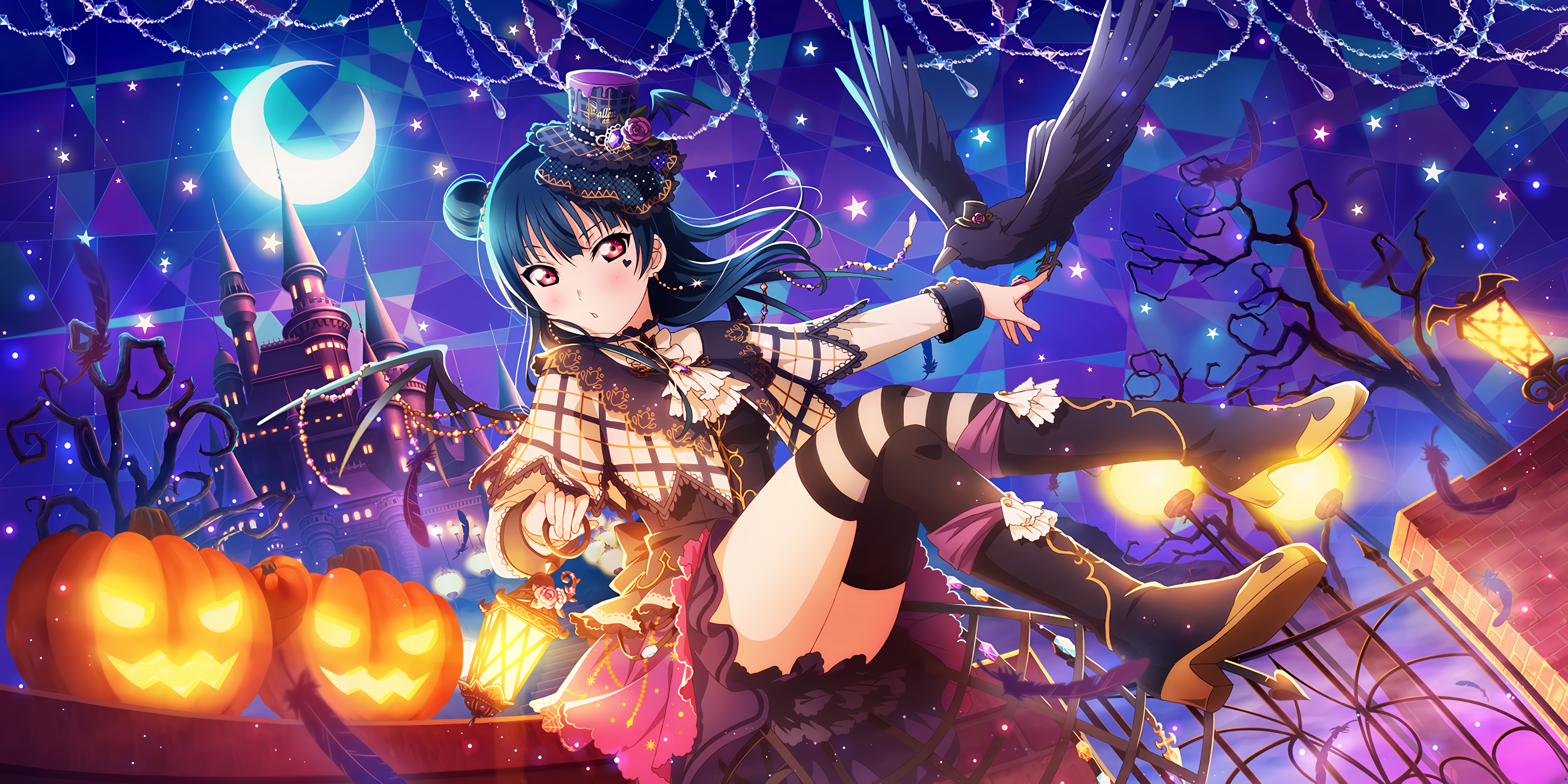 Tsushima Yoshiko from Love Live! Sunshine Halloween HD Wallpaper