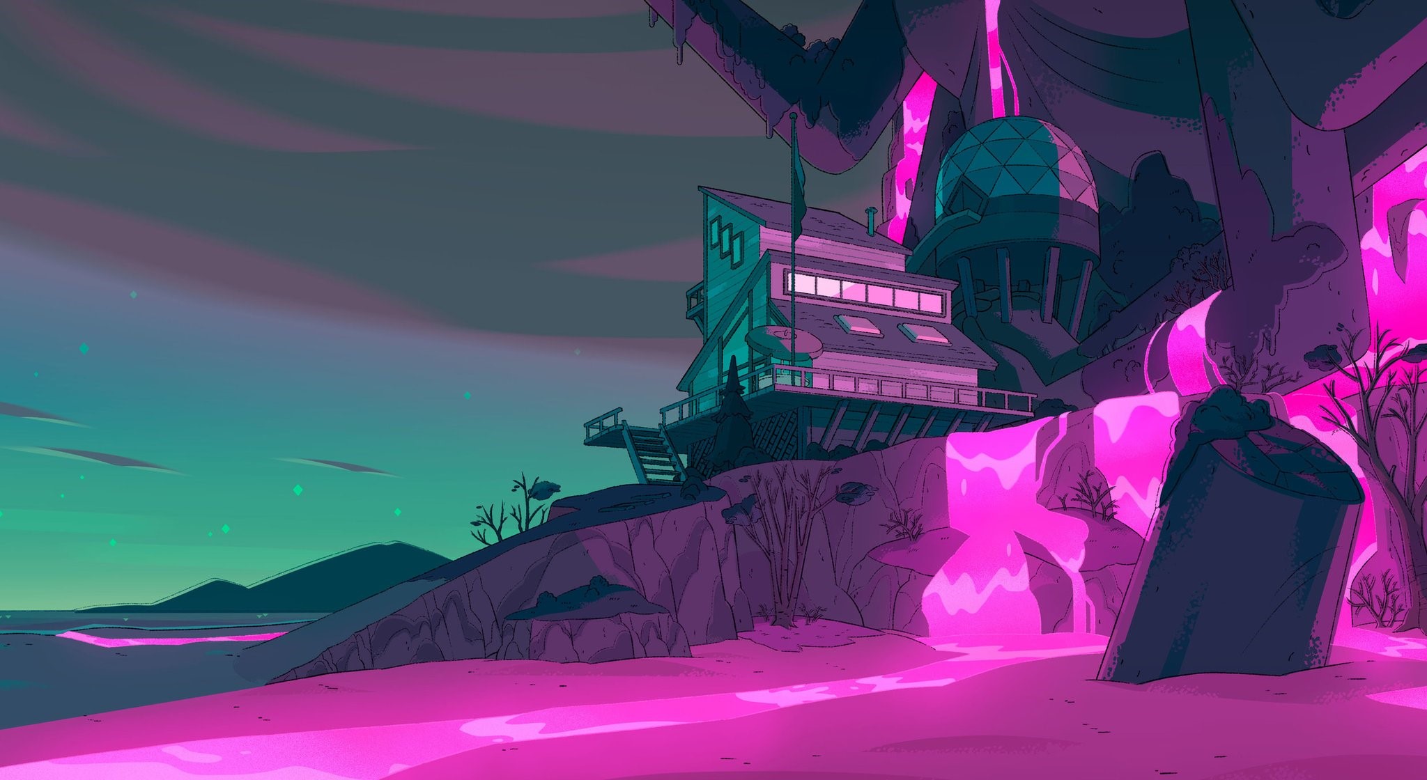 Steven Universe Future Beach House HD Wallpaper