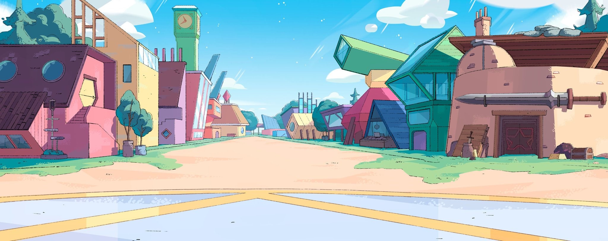 Beach City from Steven Universe HD Wallpaper