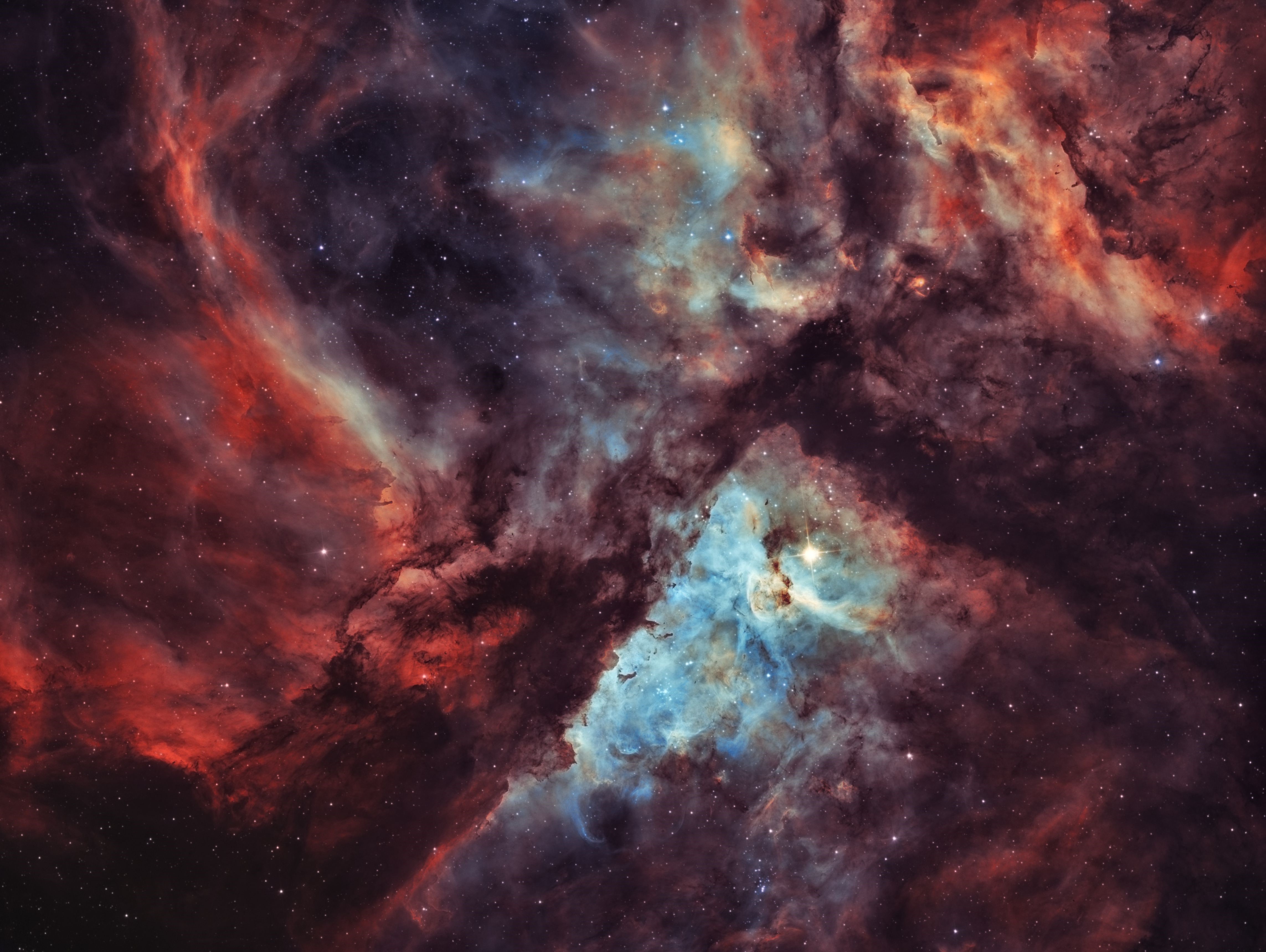 4K Nebula with Stars in Space HD Wallpaper