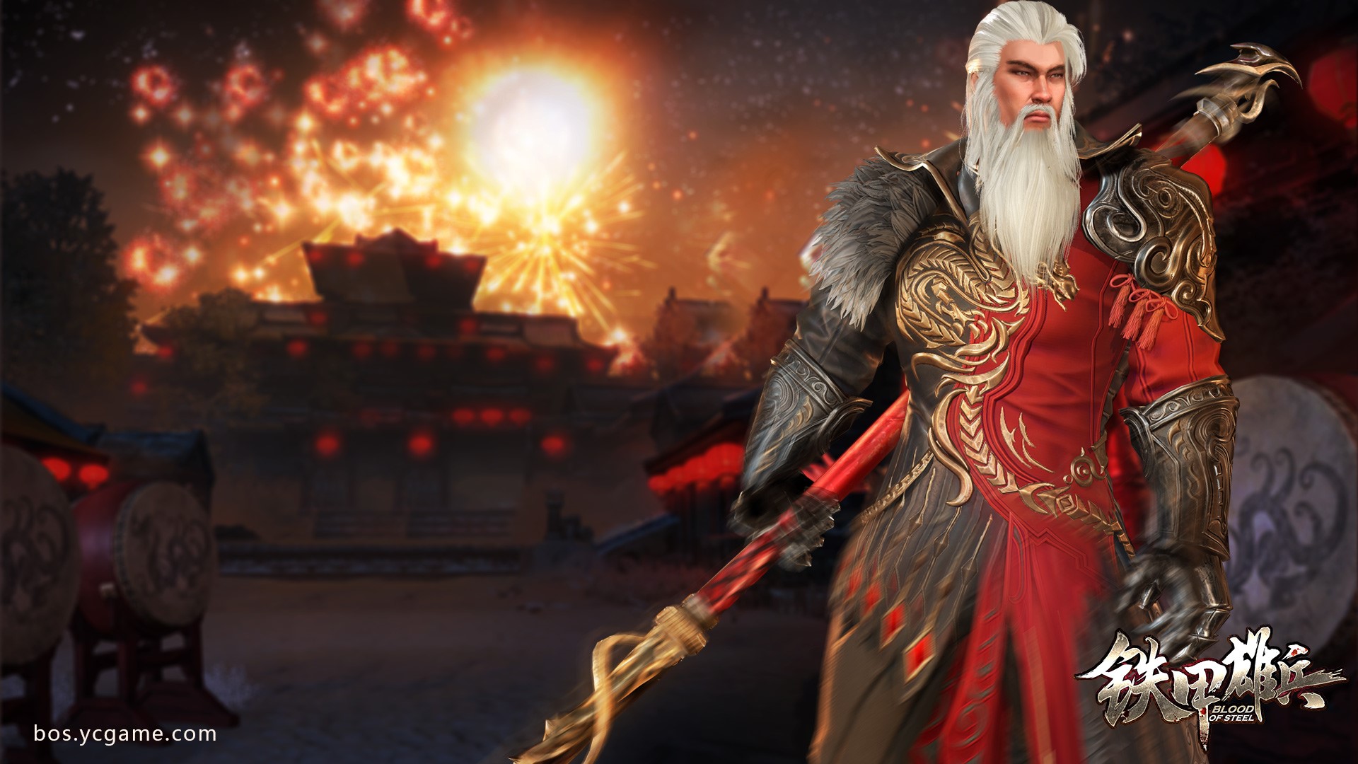 Man with white beard from Blood of Steel HD Wallpaper