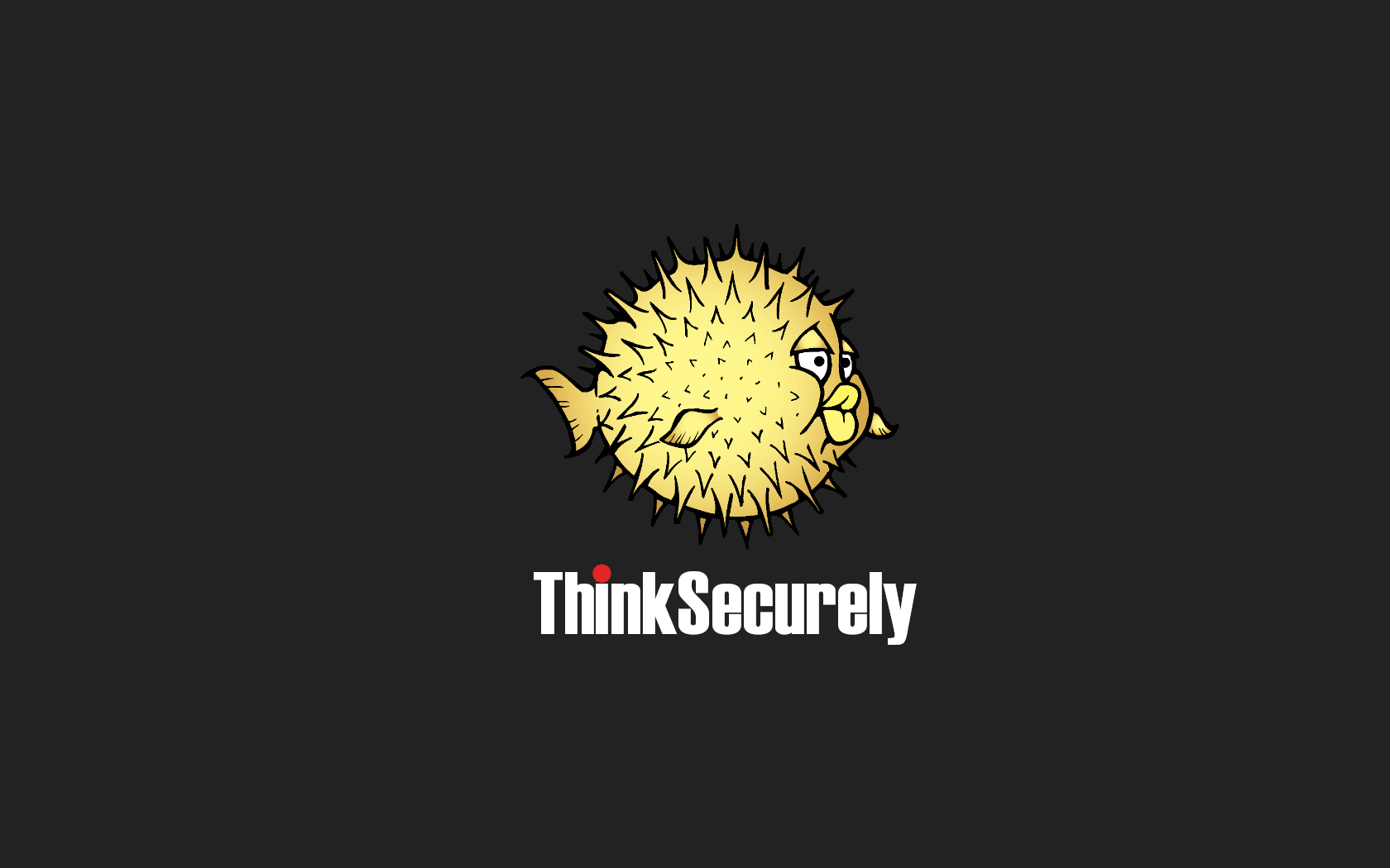 Pufferfish logo for ThinkSecurely HD Wallpaper