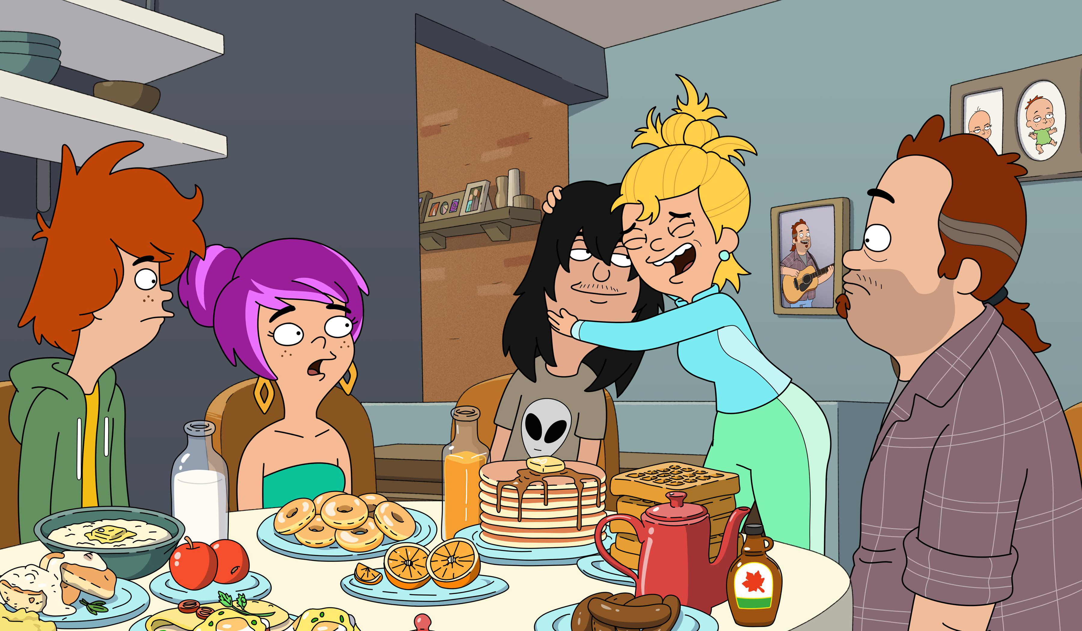 Duncanville Family Having Breakfast HD Wallpaper