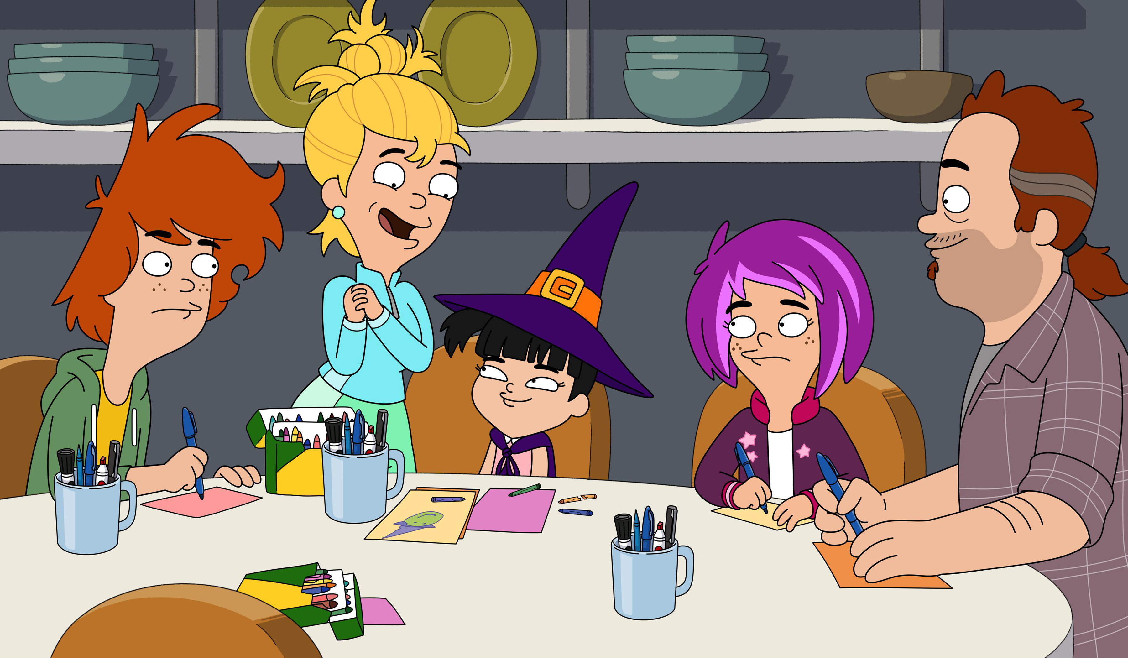 Duncanville: Annie, Jack, Duncan, Kimberly, and Jing Harris HD Wallpaper