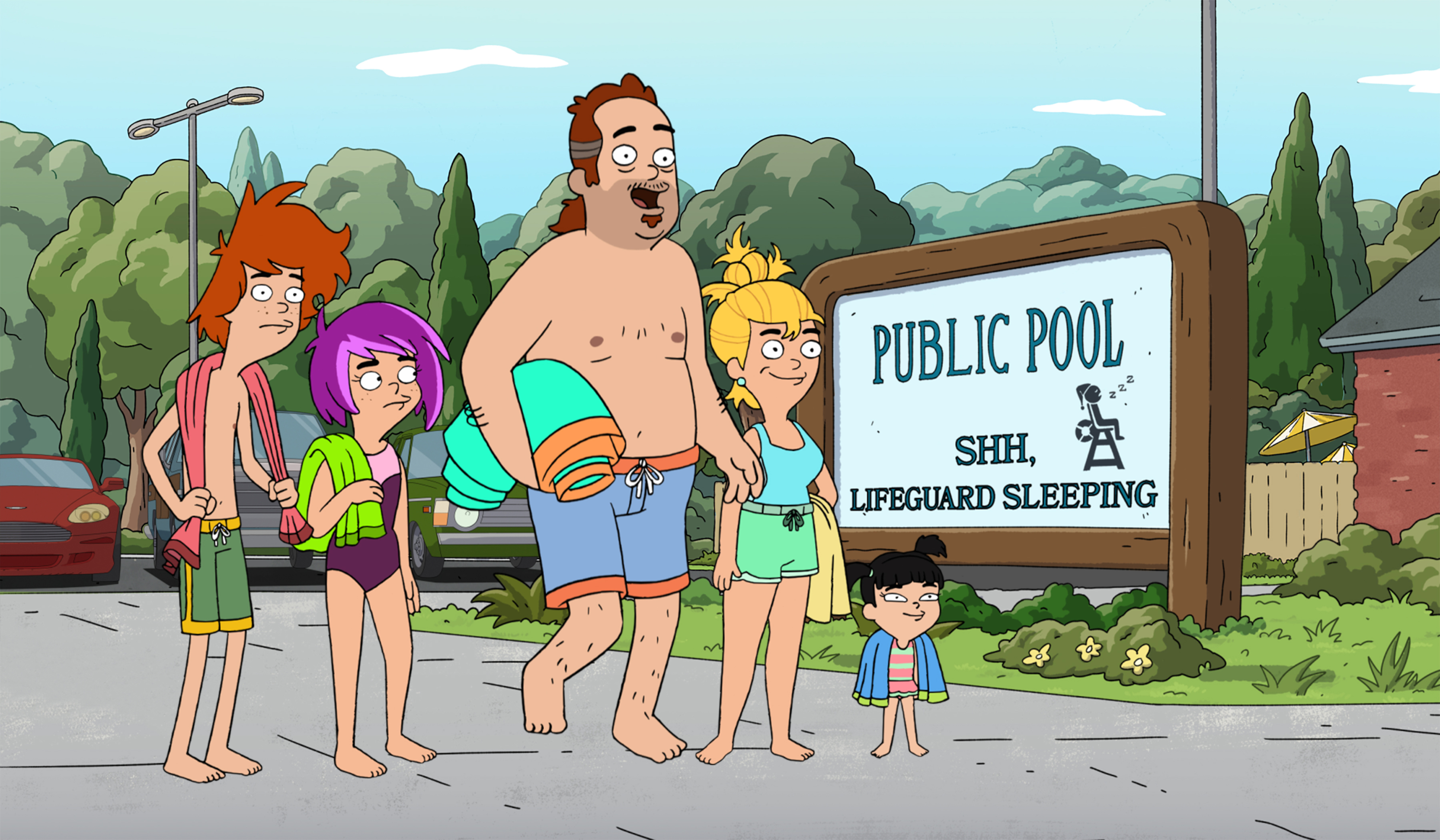 Duncanville: The Harris Family at the Public Pool HD Wallpaper