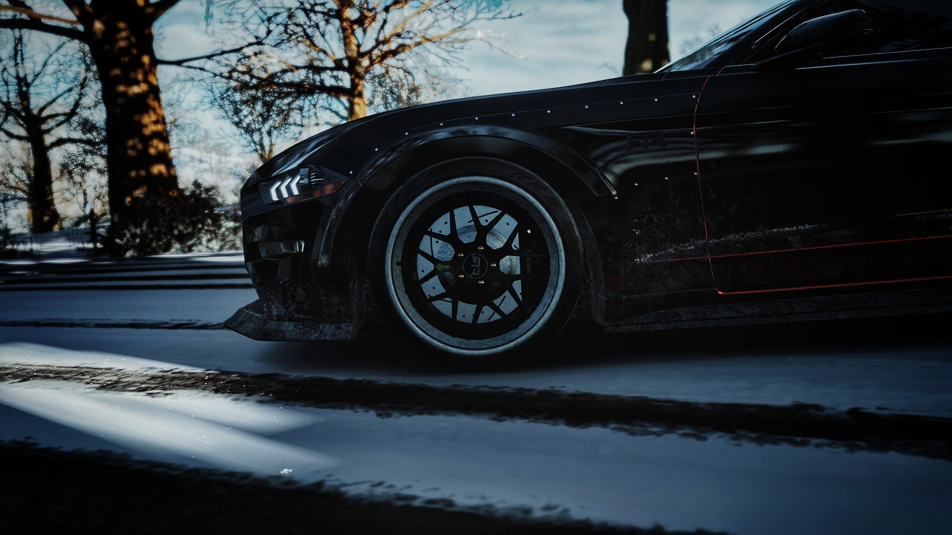 Ford Mustang RTR in winter environment from Forza Horizon 4 HD Wallpaper