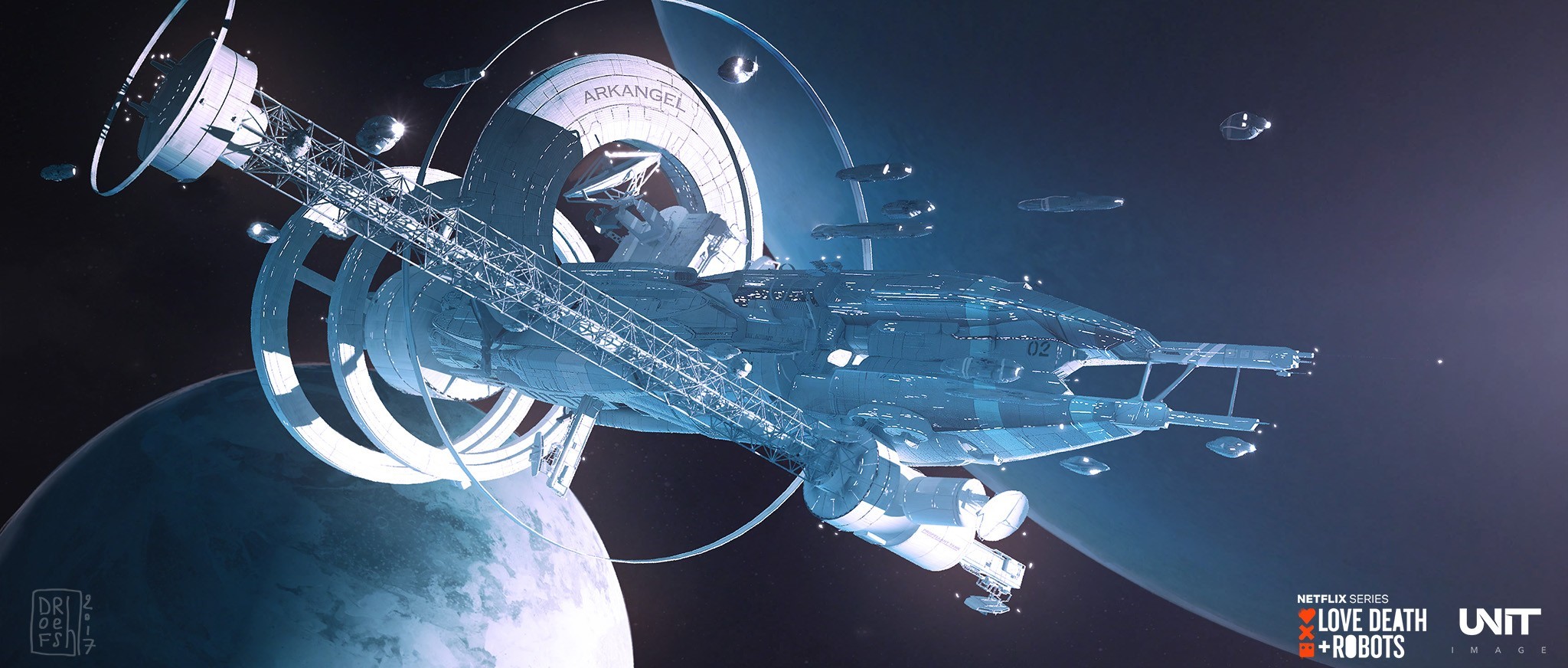 Arkangel spacestation from Love Death & Robots HD Wallpaper