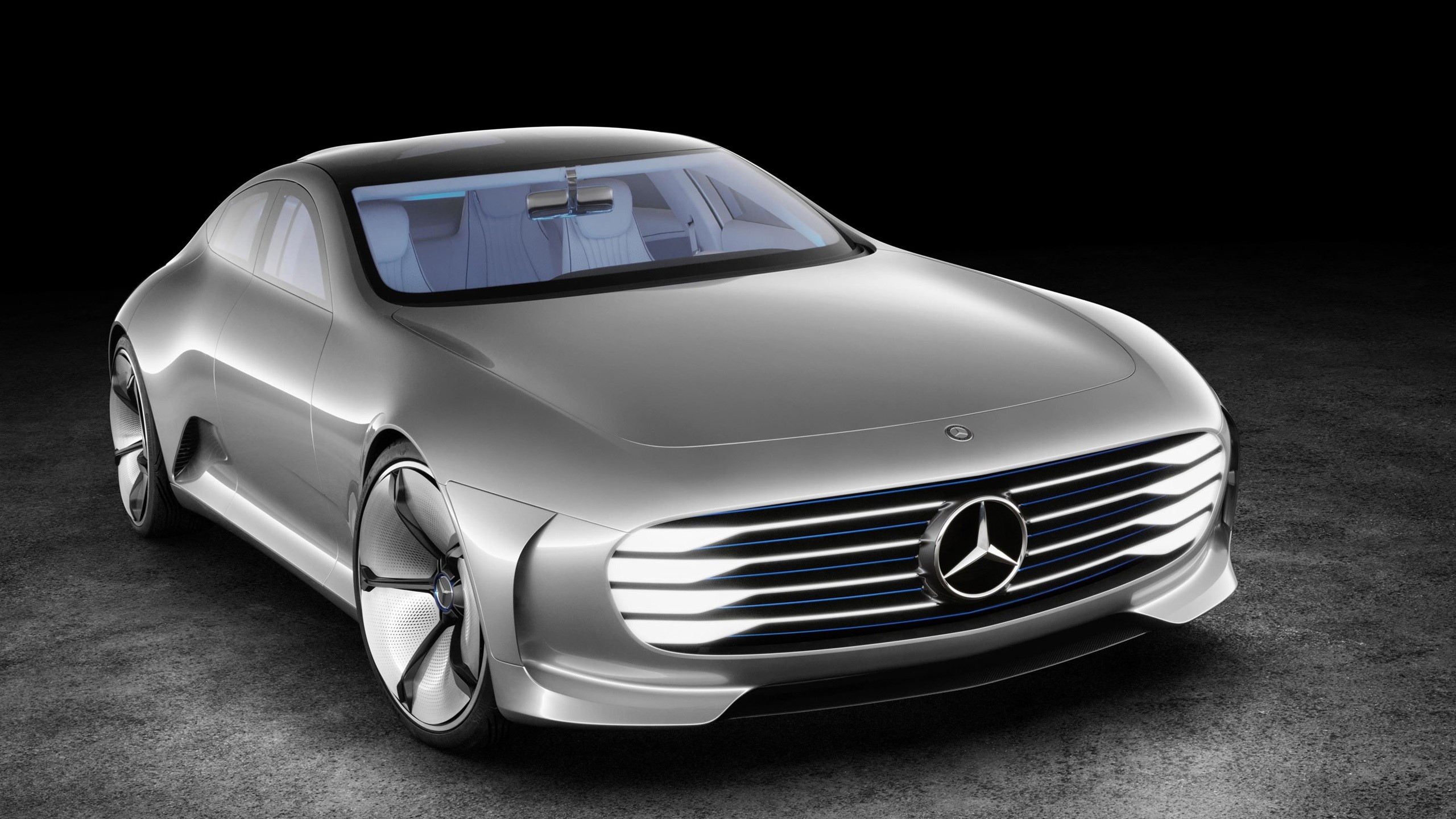 Silver Mercedes-Benz Concept Car HD Wallpaper