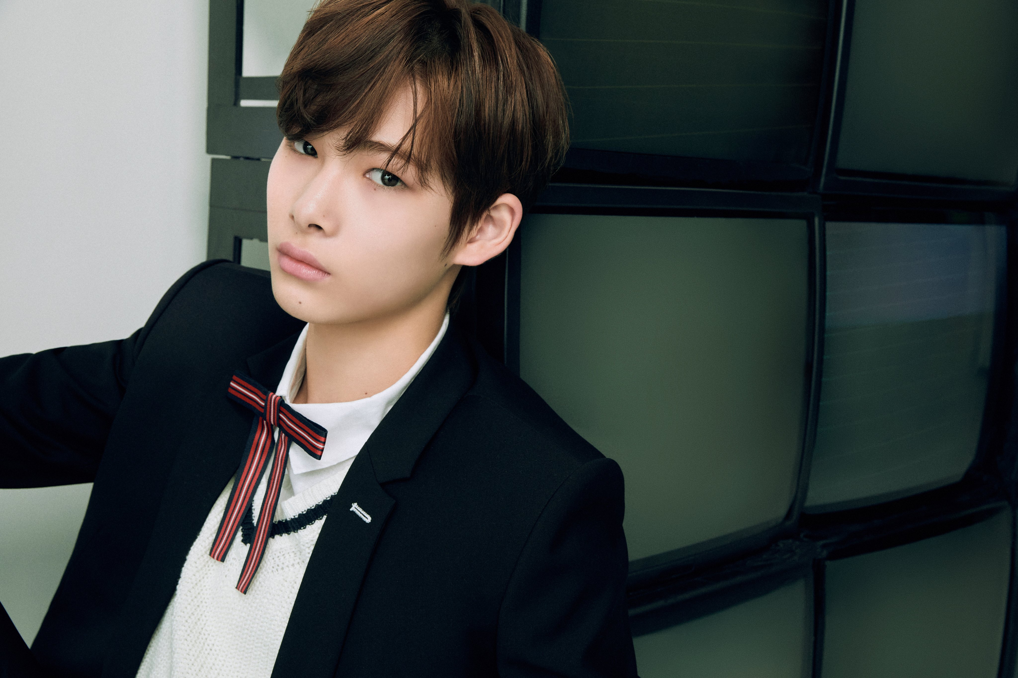 Jungwon from ENHYPEN in Stylish Attire HD Wallpaper