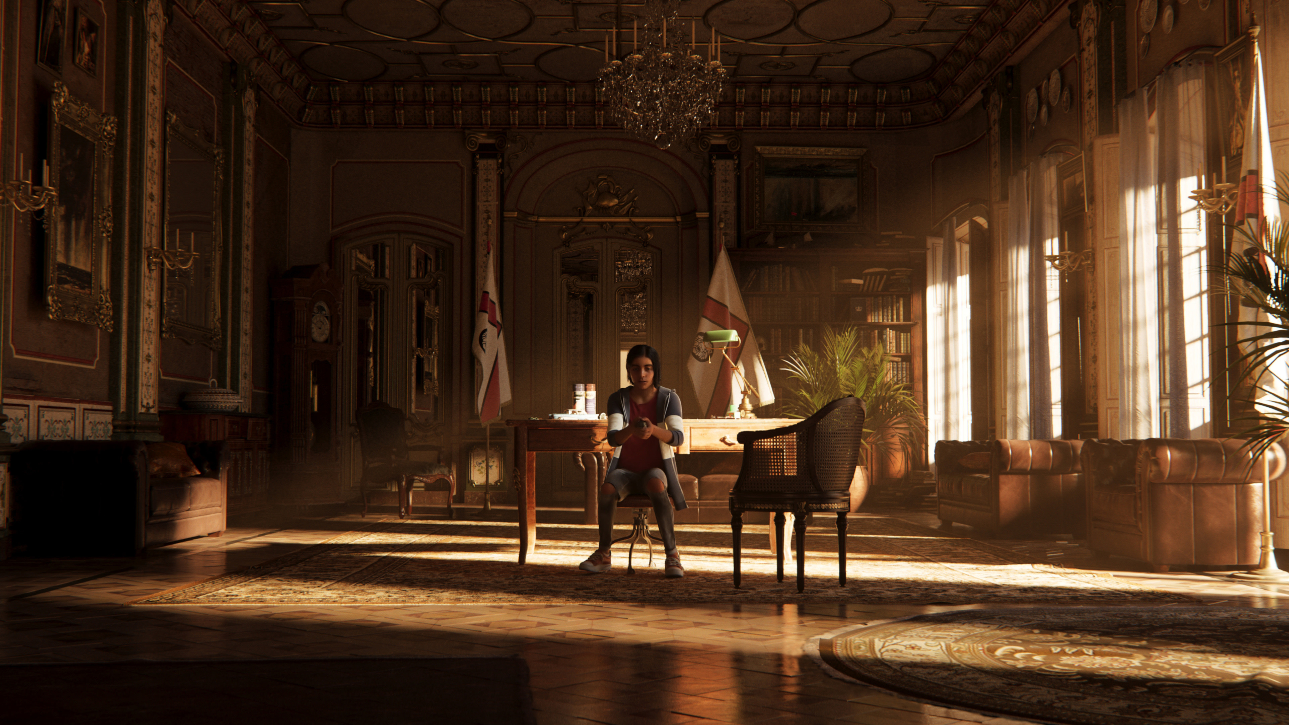 Diego Castillo in a grand study in Far Cry 6 HD Wallpaper