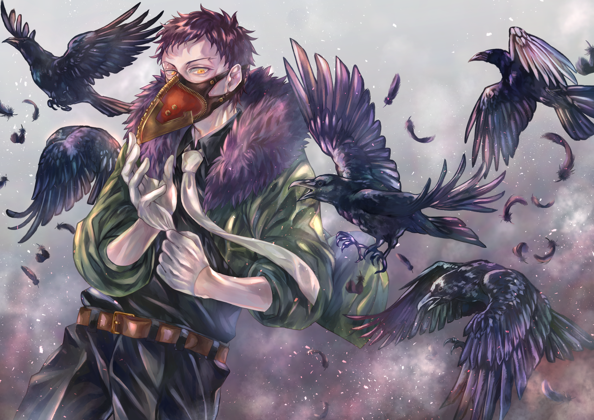 Kai Chisaki Overhaul from Boku no Hero Academia with Crows HD Wallpaper