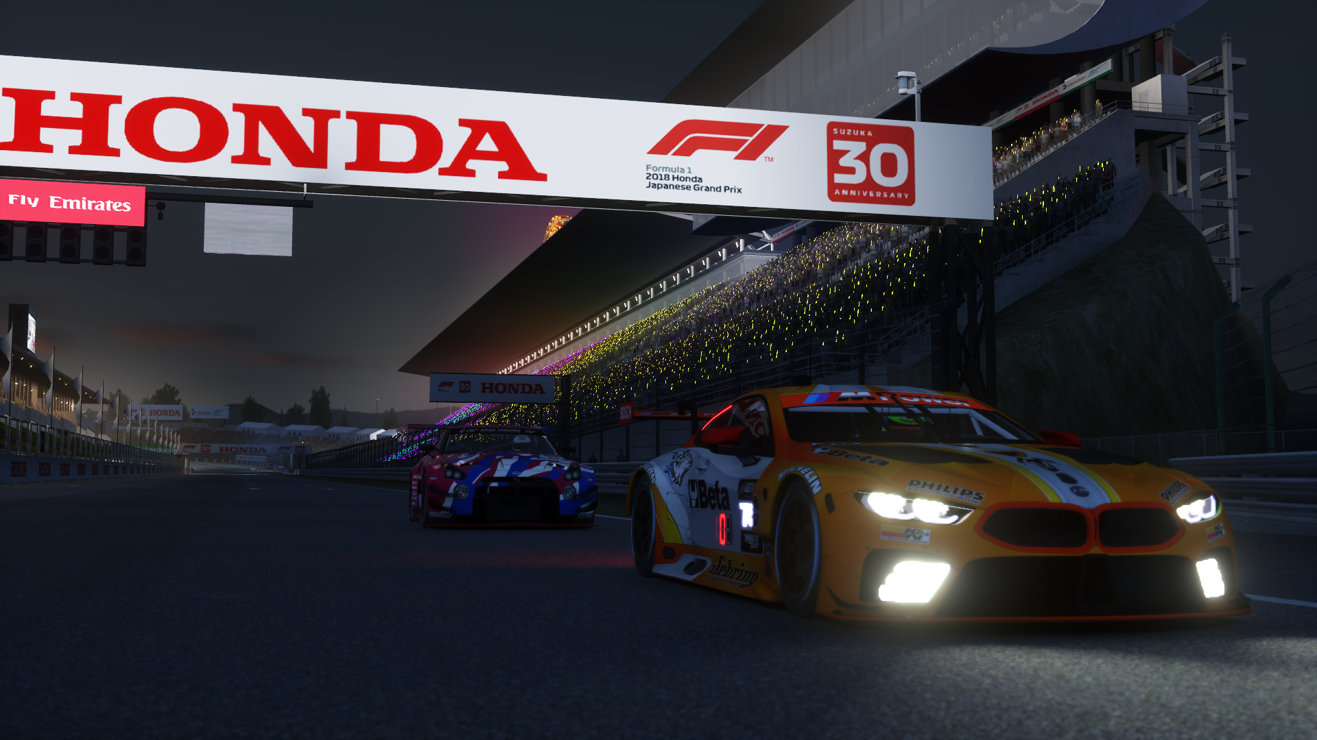 Assetto Corsa: BMW and Nissan GT-R at Suzuka Circuit HD Wallpaper