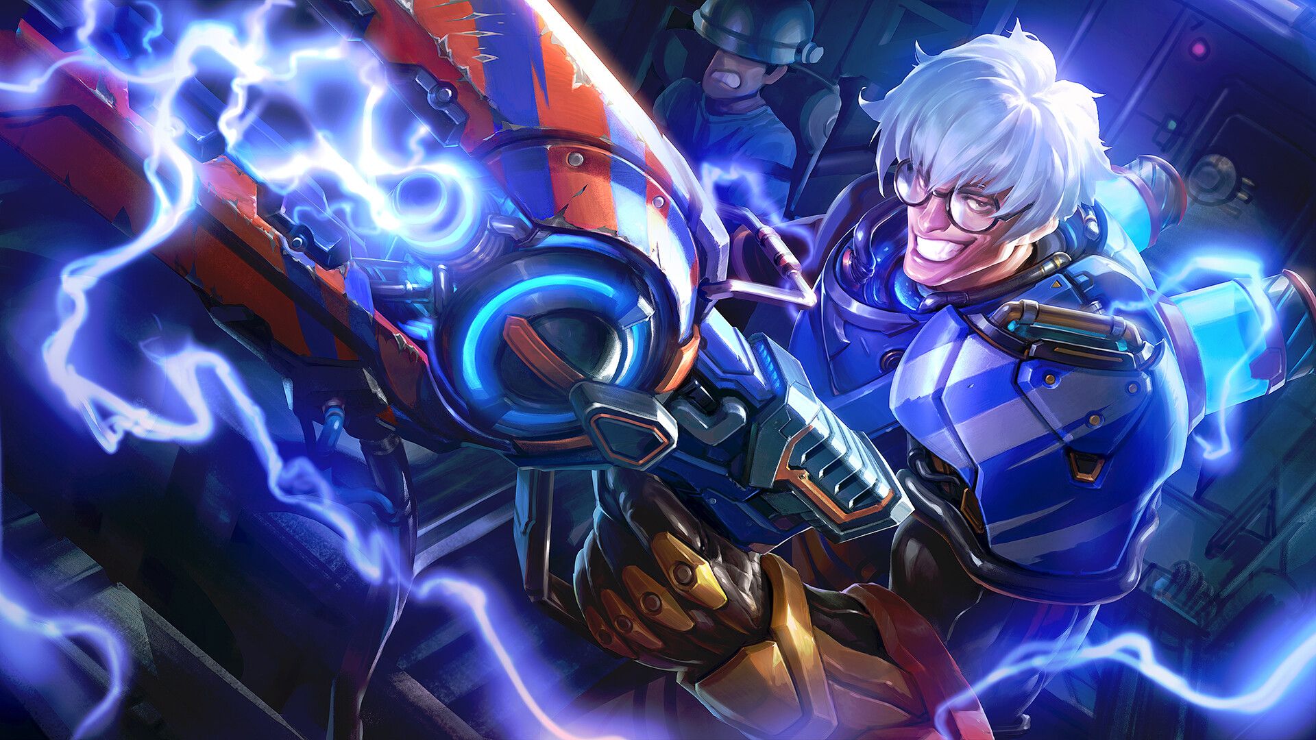 Heroes Evolved character with lightning weapon HD Wallpaper