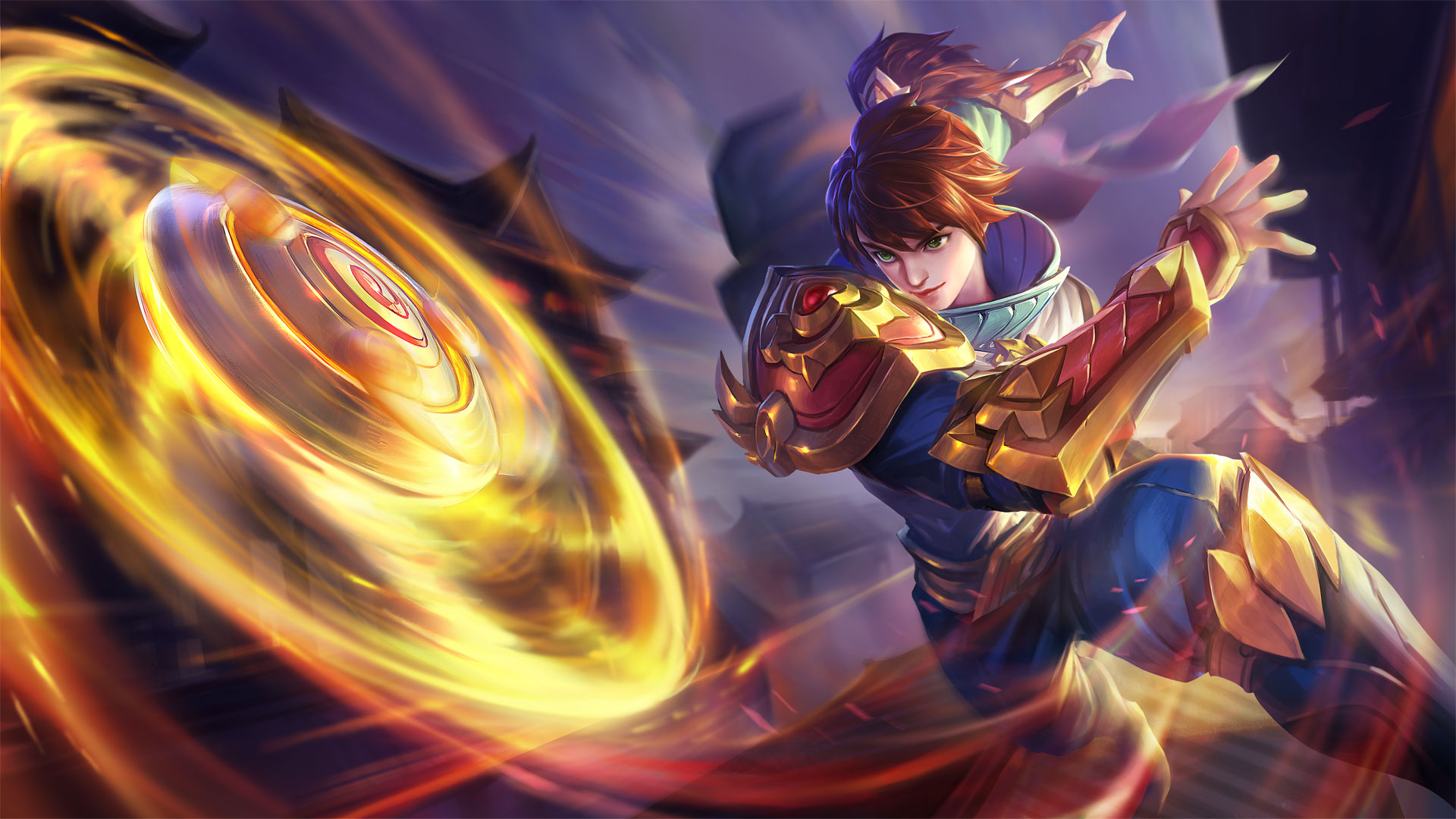 Heroes Evolved Character with Spinning Disc HD Wallpaper
