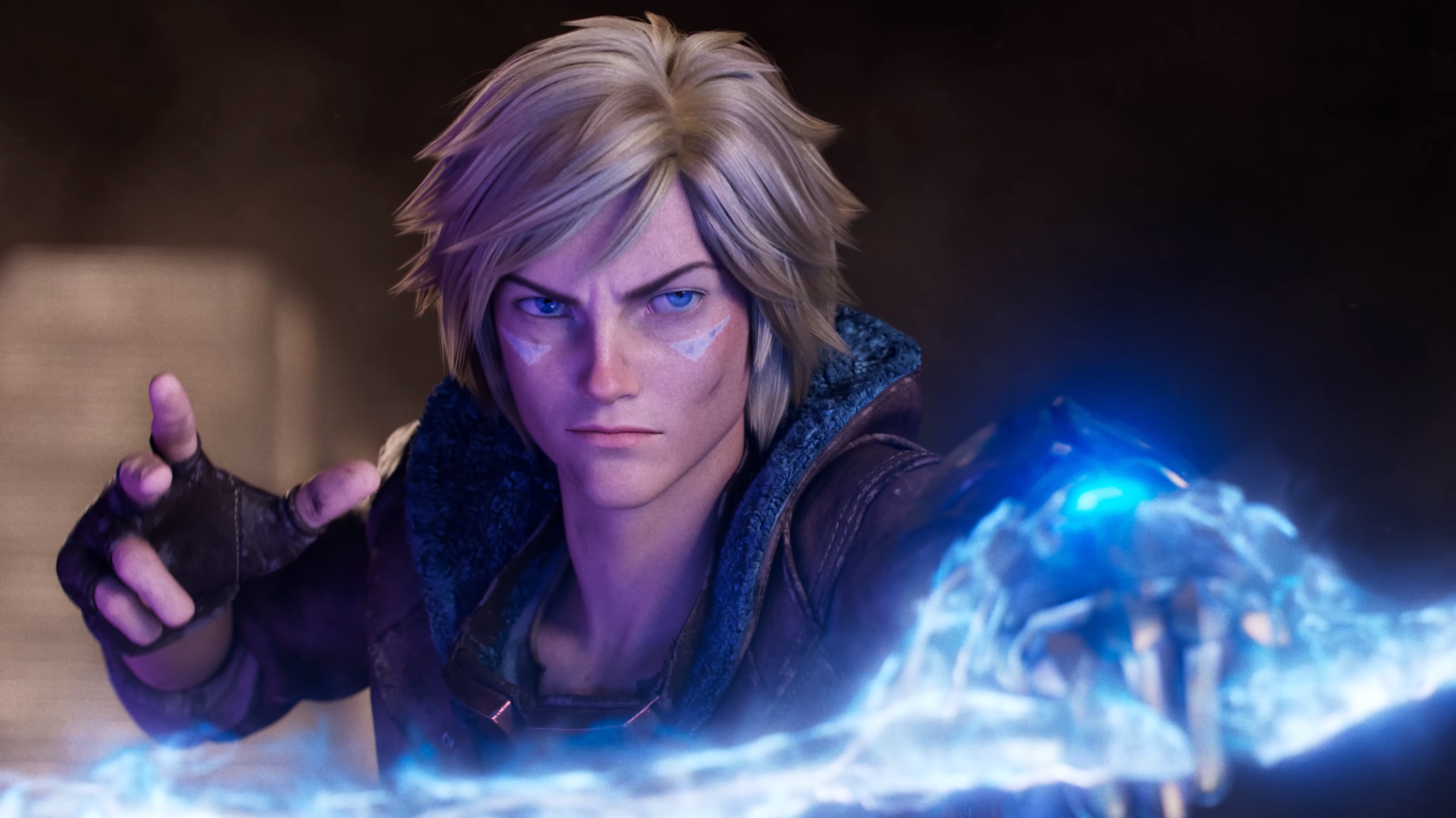 Ezreal from League of Legends casting a spell HD Wallpaper