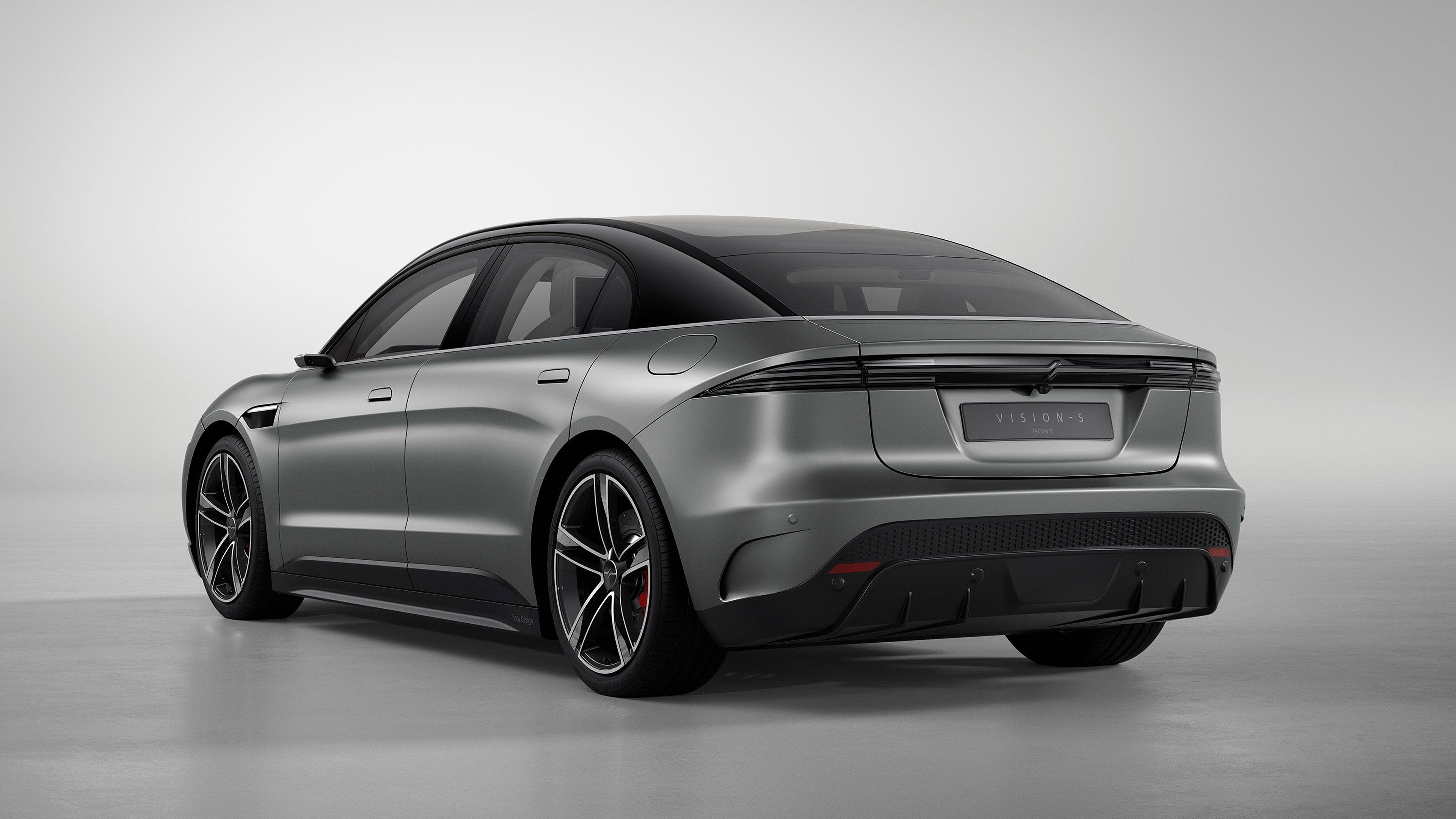 Sony Vision-S electric concept car rear view HD Wallpaper