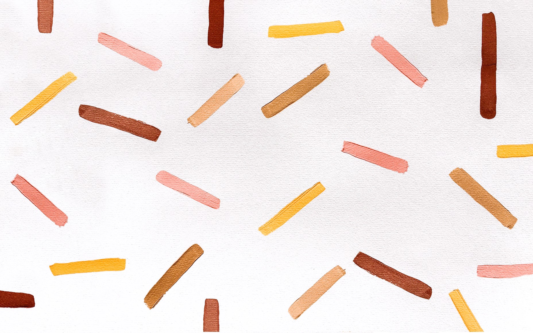Abstract painting with colorful stripes on white canvas HD Wallpaper