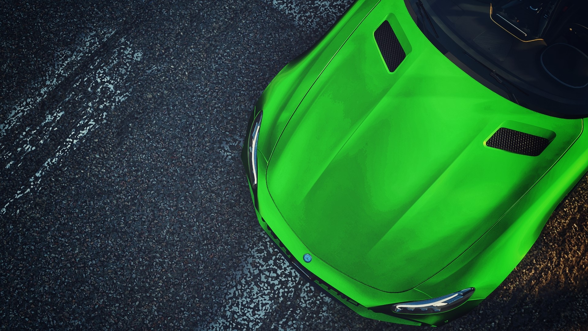 Green Mercedes-AMG GT R in Forza Horizon 4 HD Wallpaper
