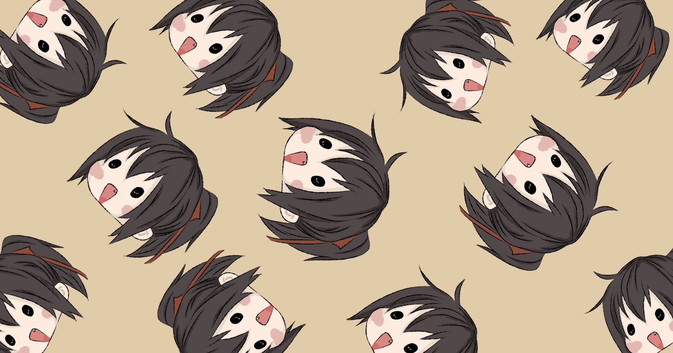 Mo Dao Zu Shi Xue Yang Chibi Pattern HD Wallpaper