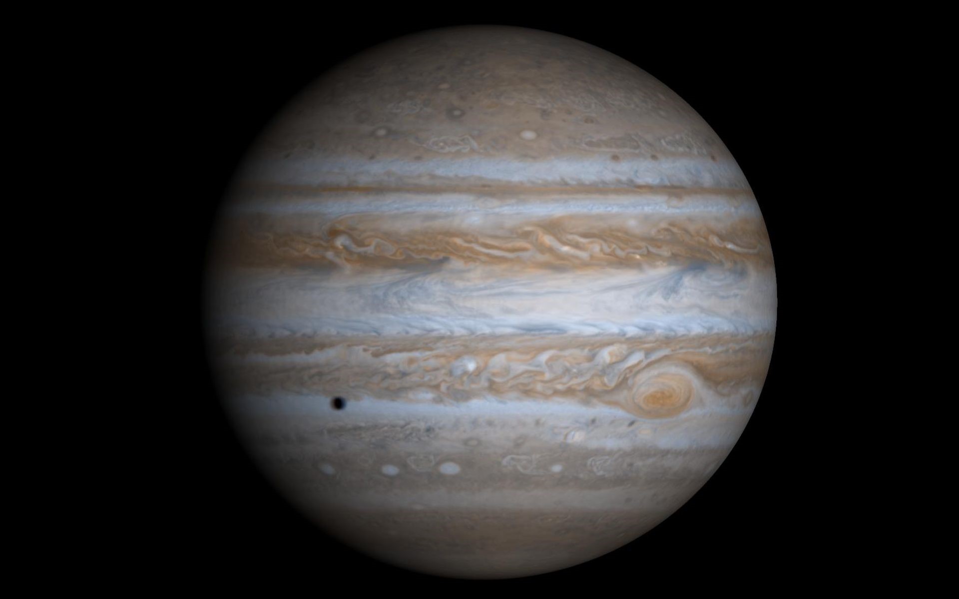Jupiter and its Great Red Spot HD Wallpaper