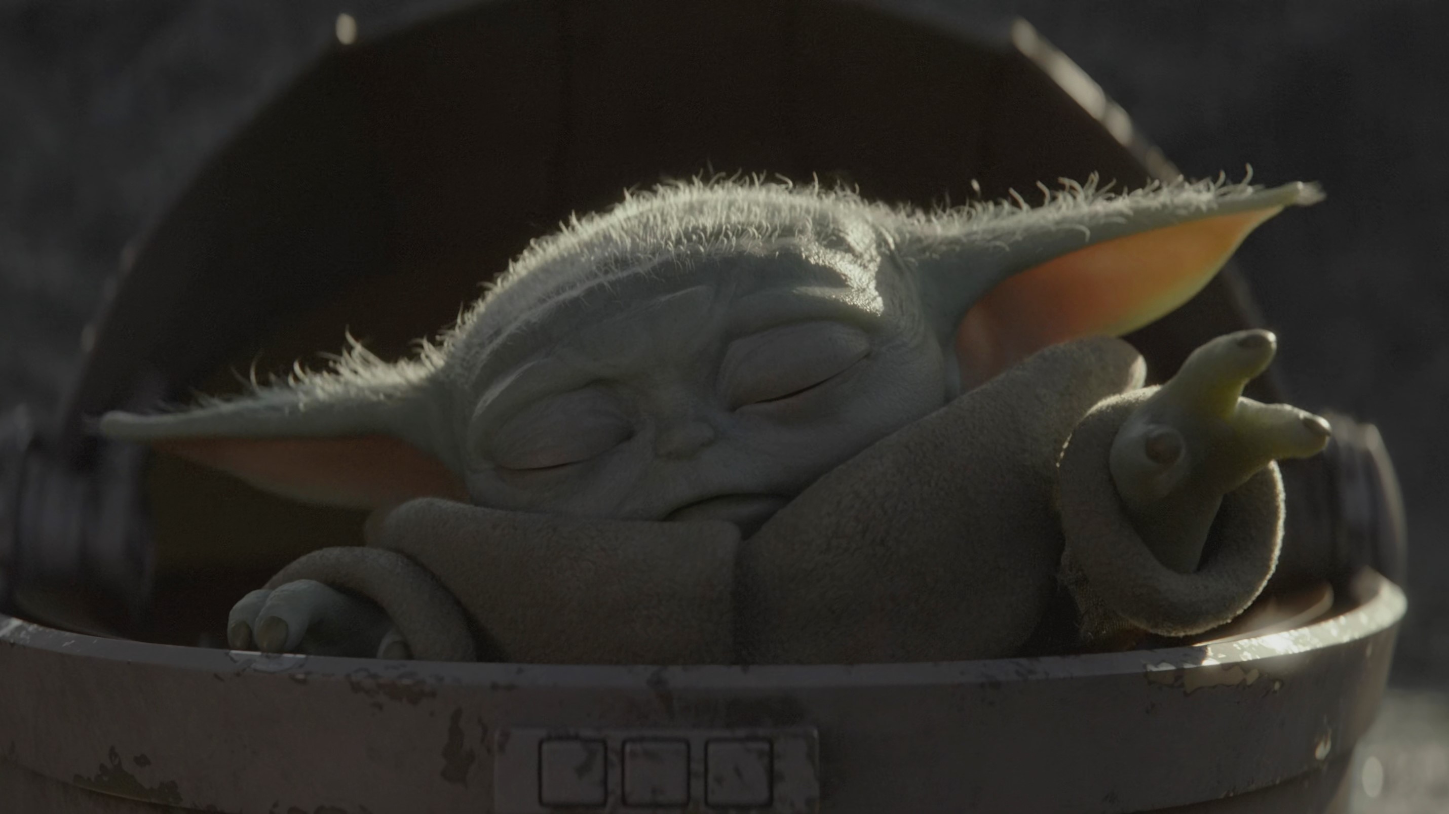 Baby Yoda from The Mandalorian HD Wallpaper