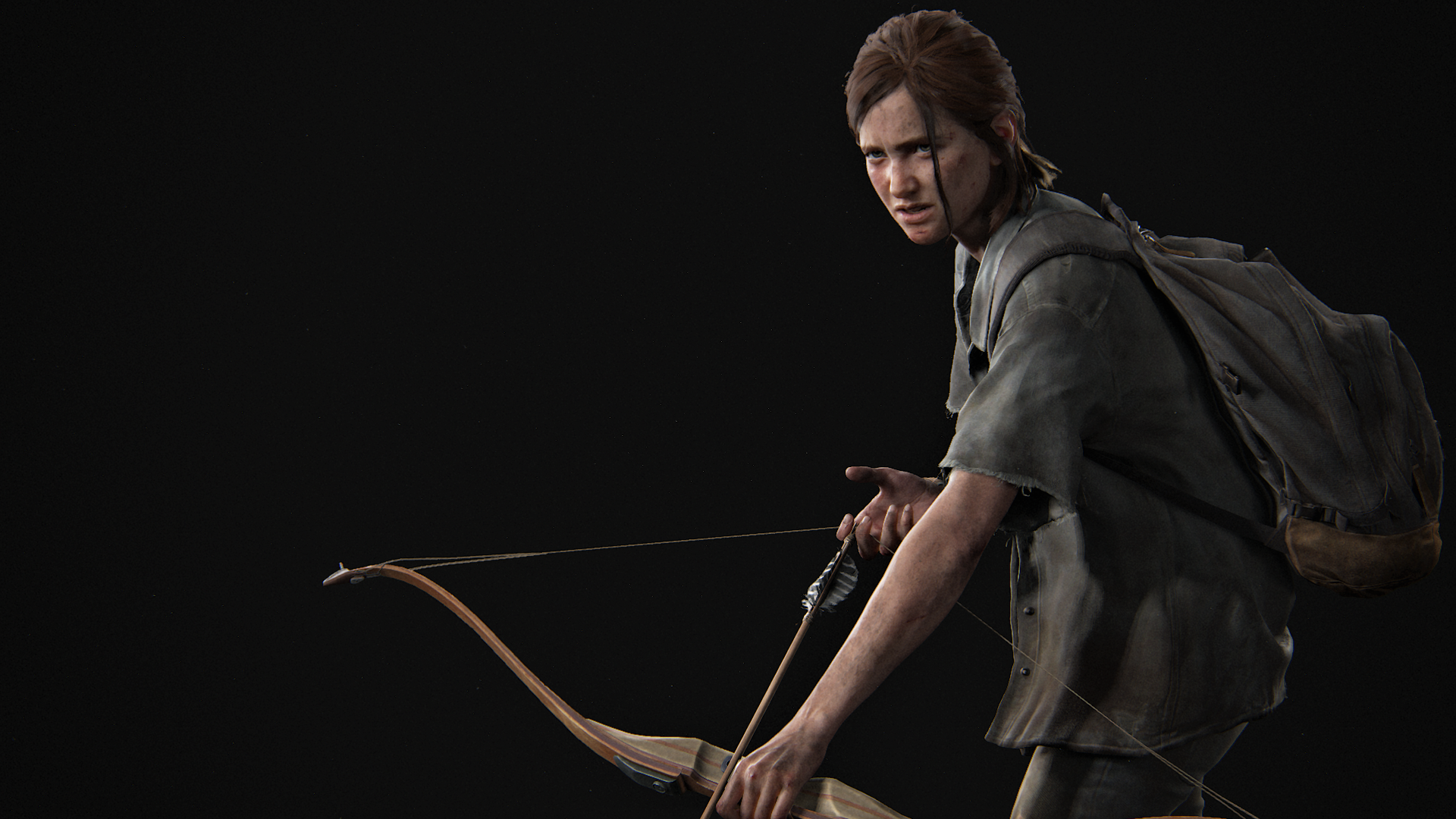 Ellie with a bow and arrow HD Wallpaper