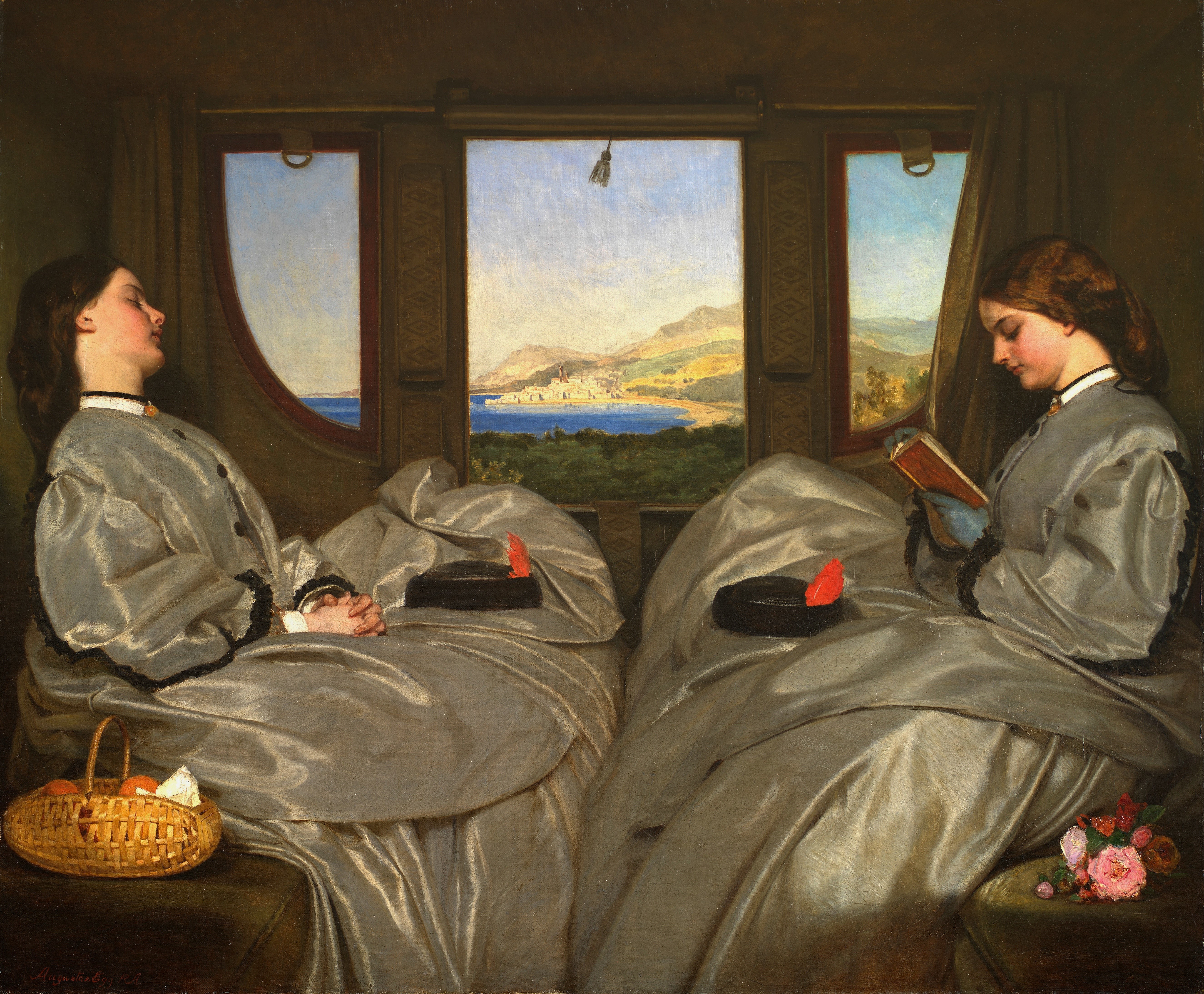 The Travelling Companions by August Leopold Egg HD Wallpaper