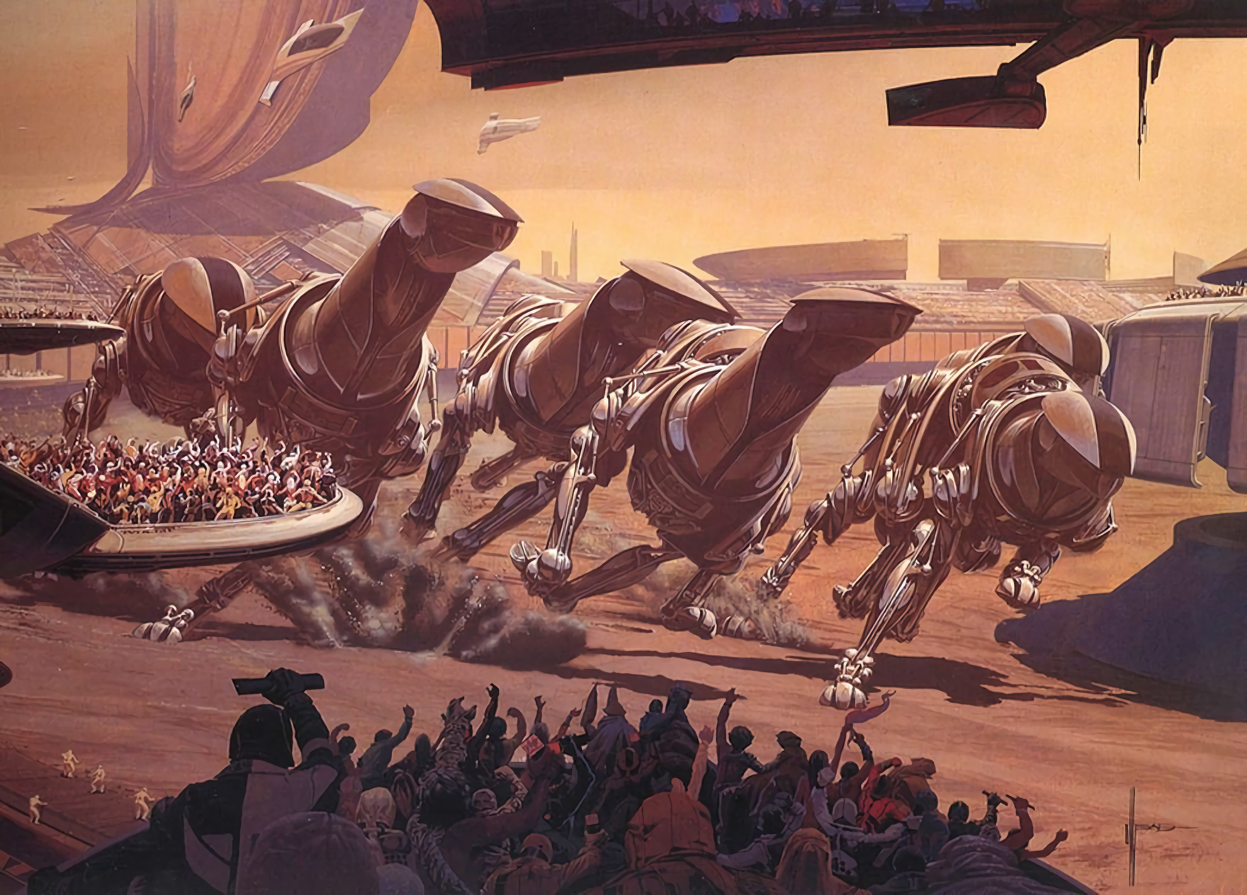 Syd Mead's futuristic artwork for US Steel HD Wallpaper