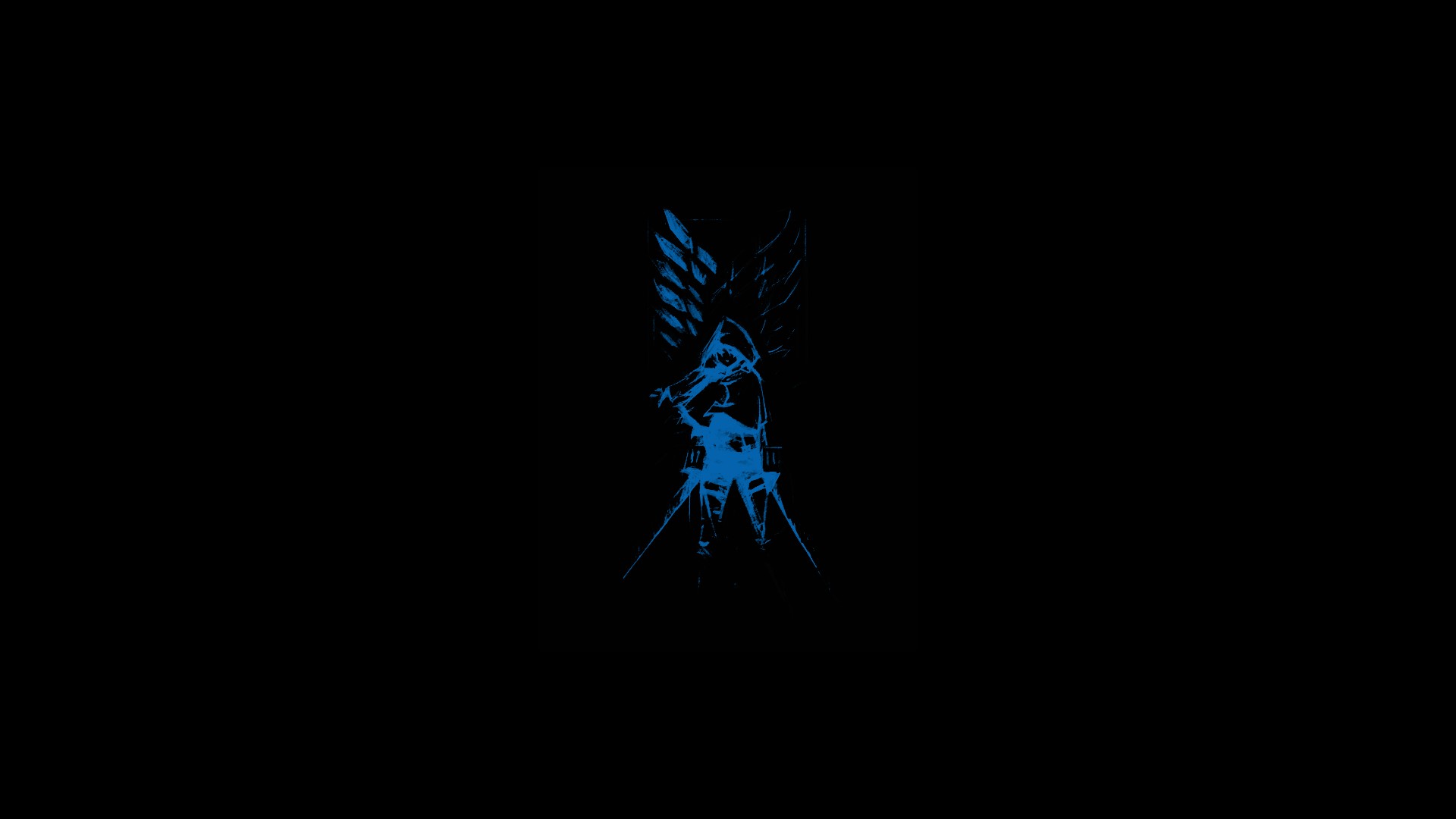 Levi Ackerman from Shingeki no Kyojin minimalist logo HD Wallpaper