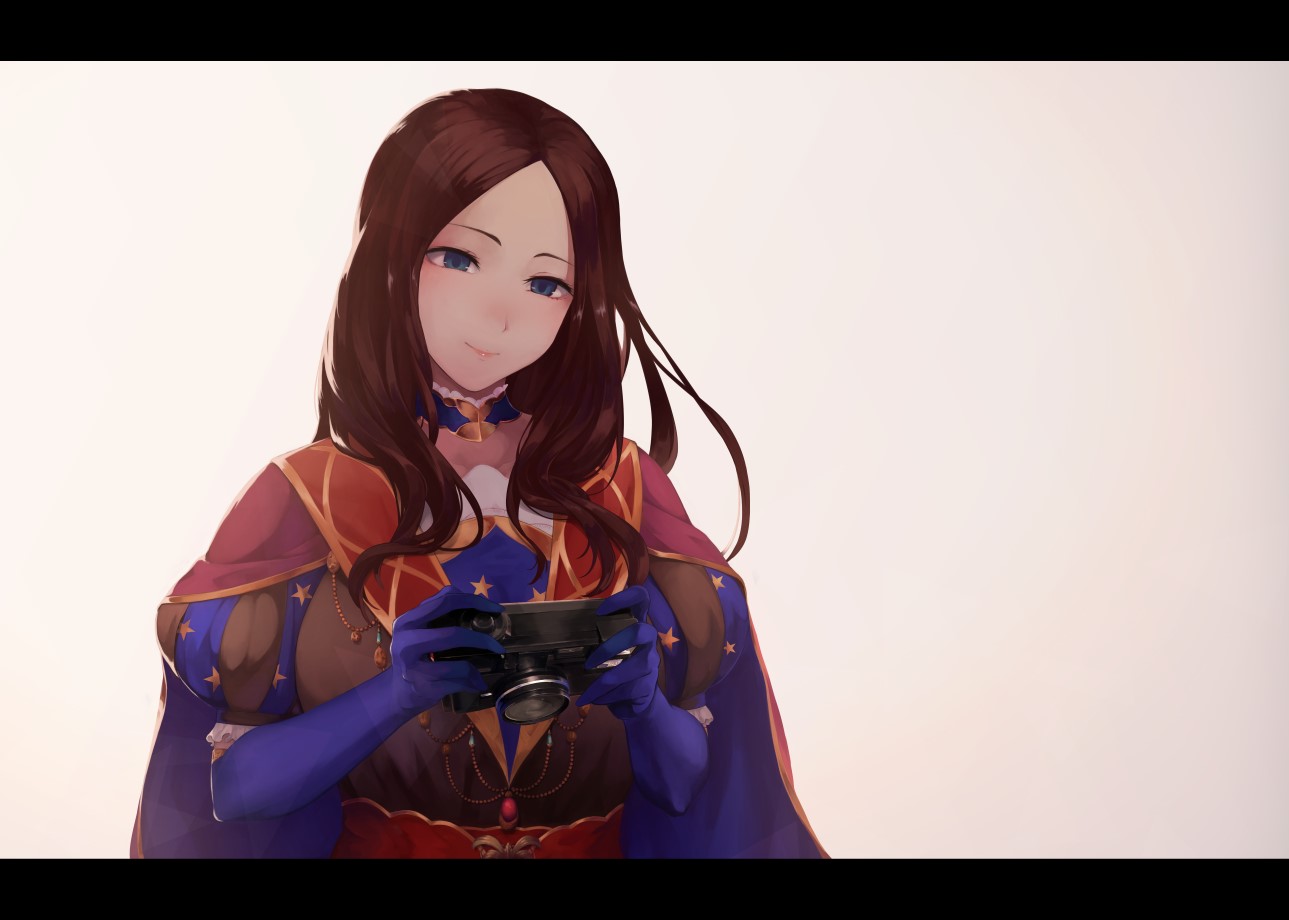Leonardo Da Vinci from Fate/Grand Order holding a camera HD Wallpaper