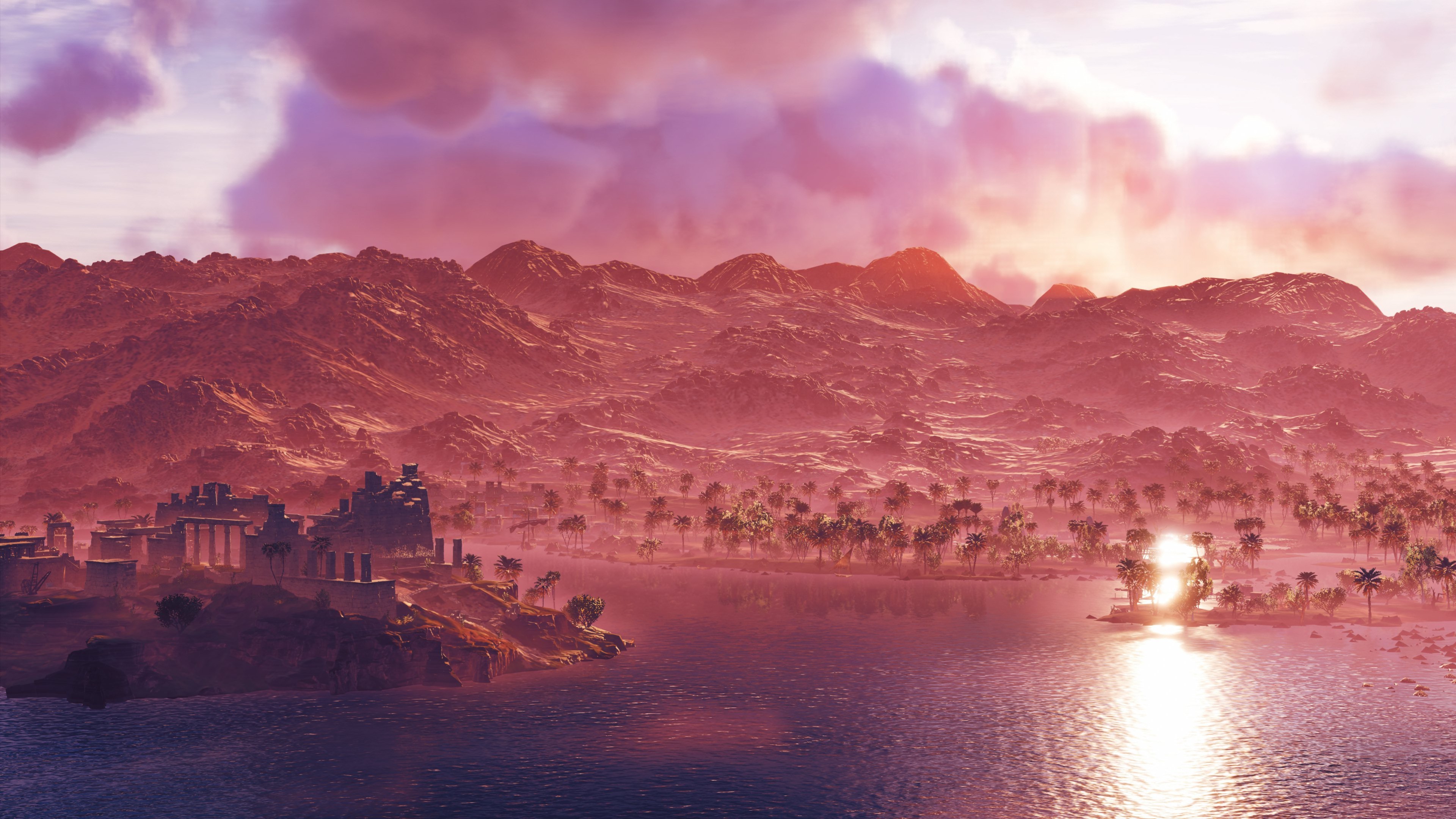 4K Screenshot of Assassin's Creed: Origins Landscape HD Wallpaper