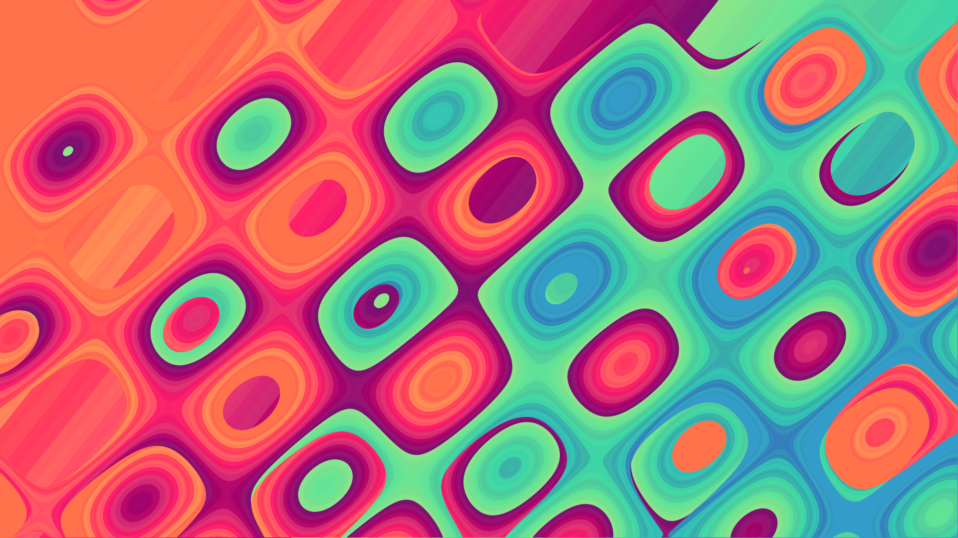 Abstract colorful wavy pattern HD Wallpaper