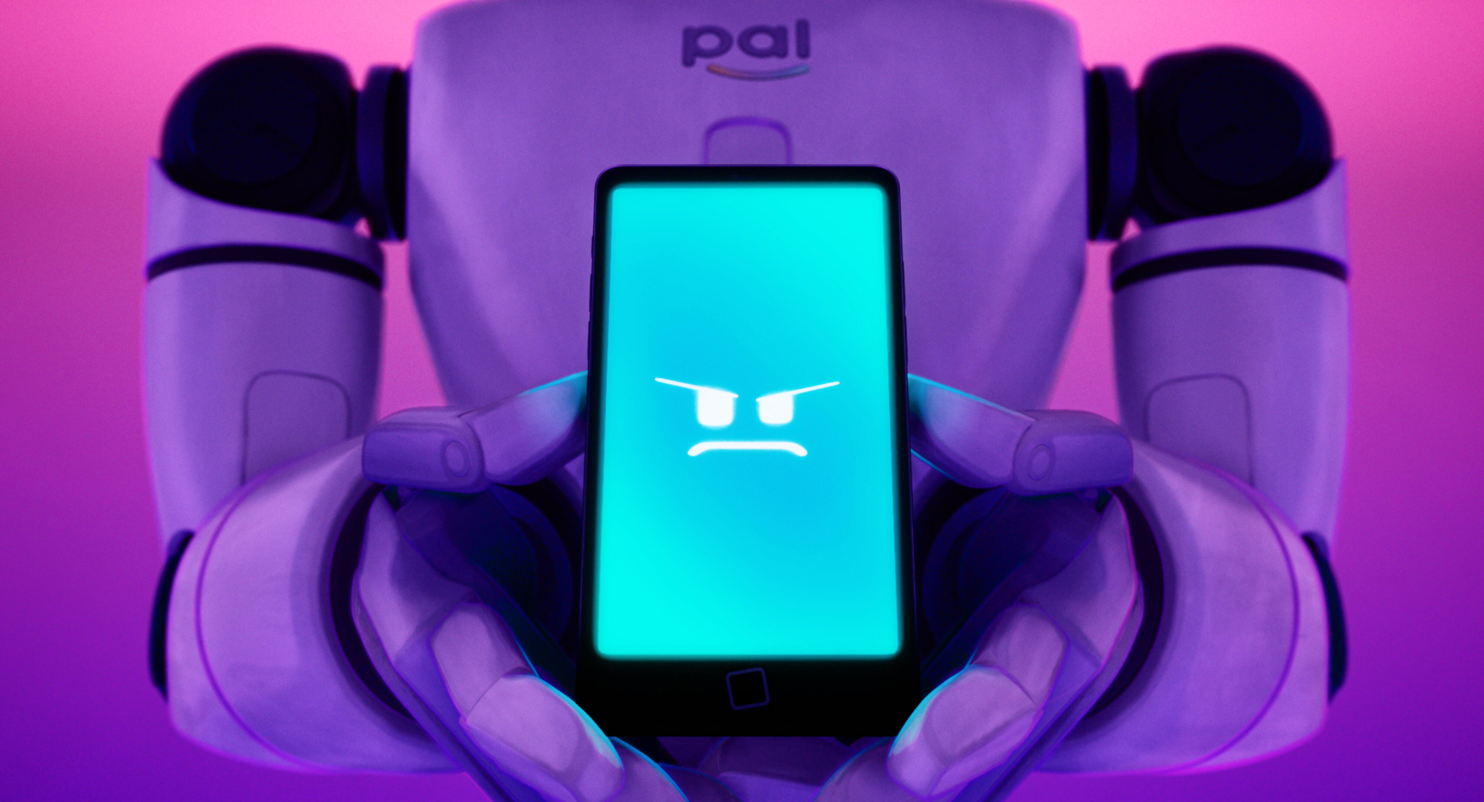 The Mitchells Vs. The Machines Robot Holding Phone HD Wallpaper