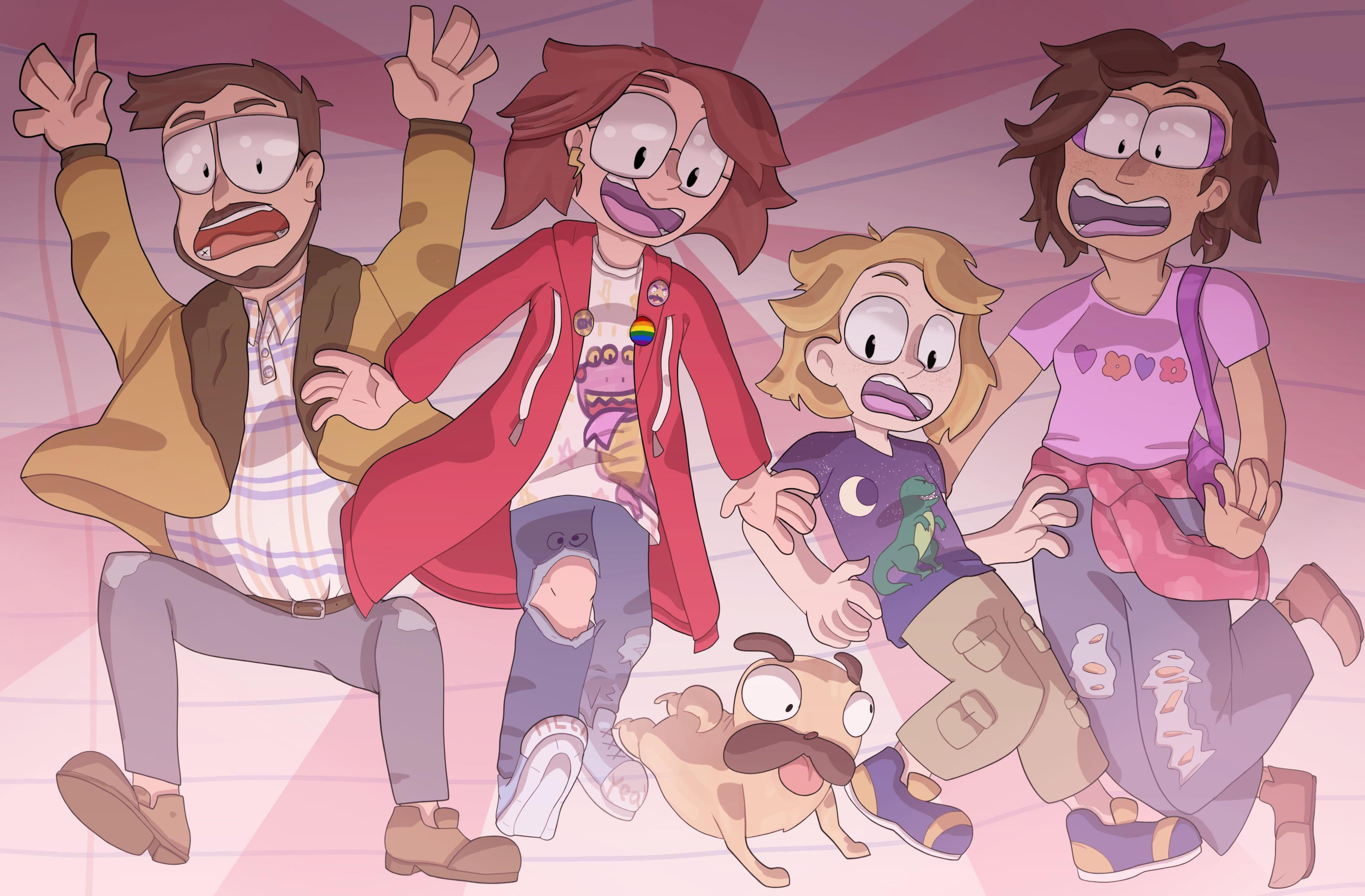The Mitchells Vs. The Machines: Rick, Linda, Katie, Aaron HD Wallpaper