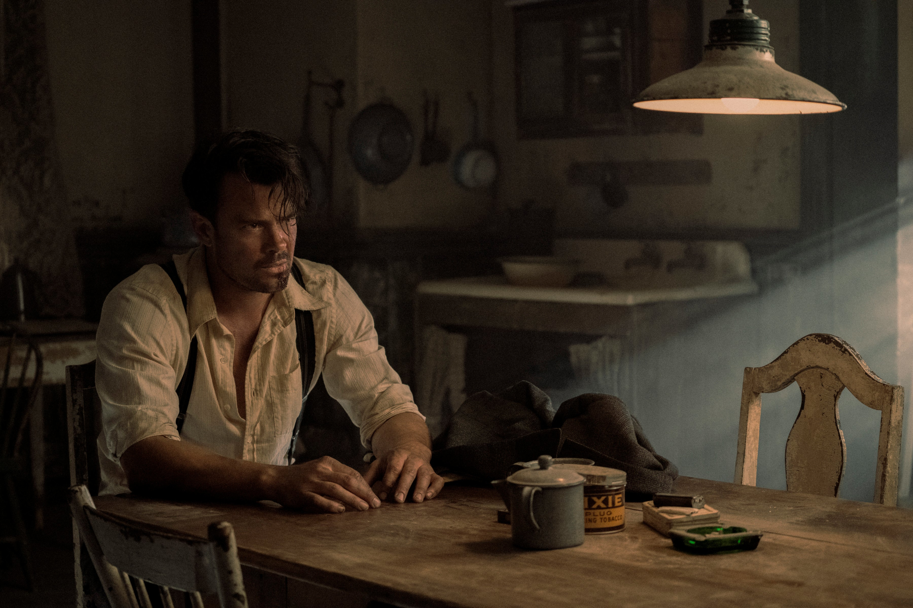 Jupiter's Legacy Man Sitting at Table HD Wallpaper
