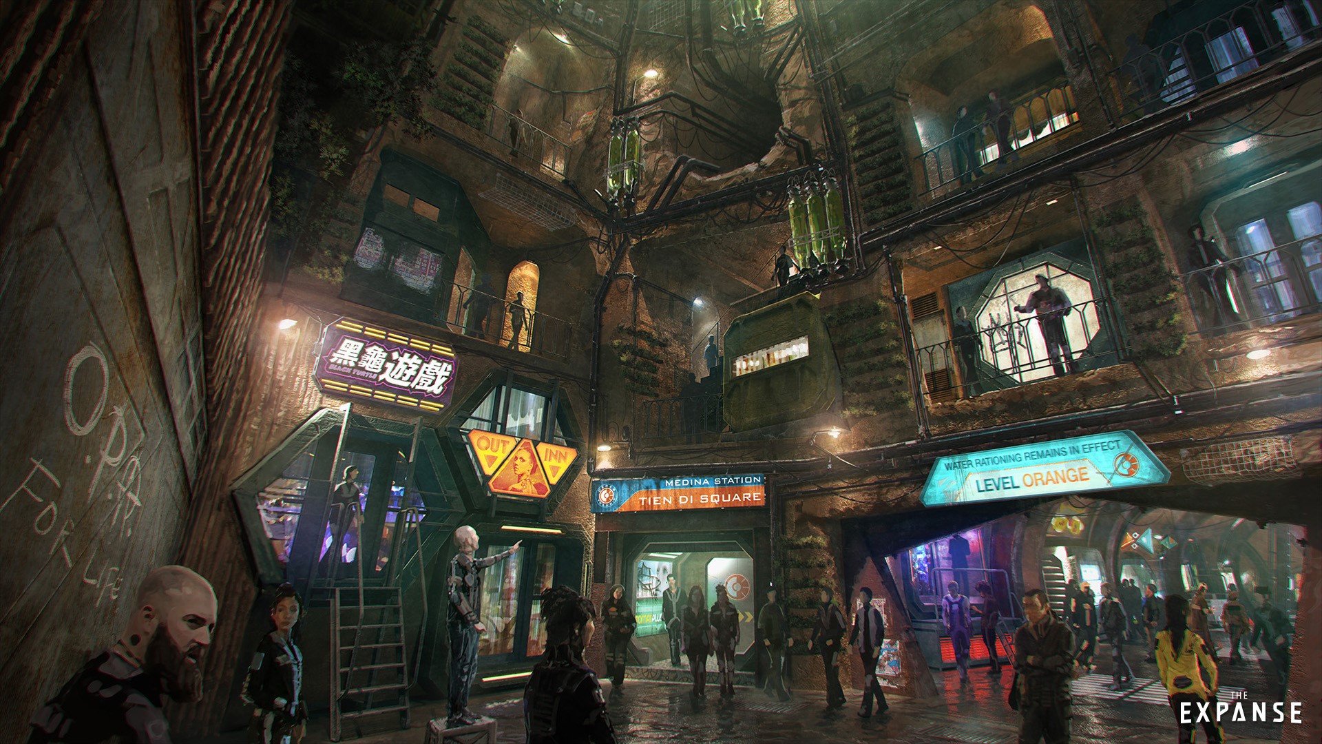 The Expanse concept art of Medina Station HD Wallpaper