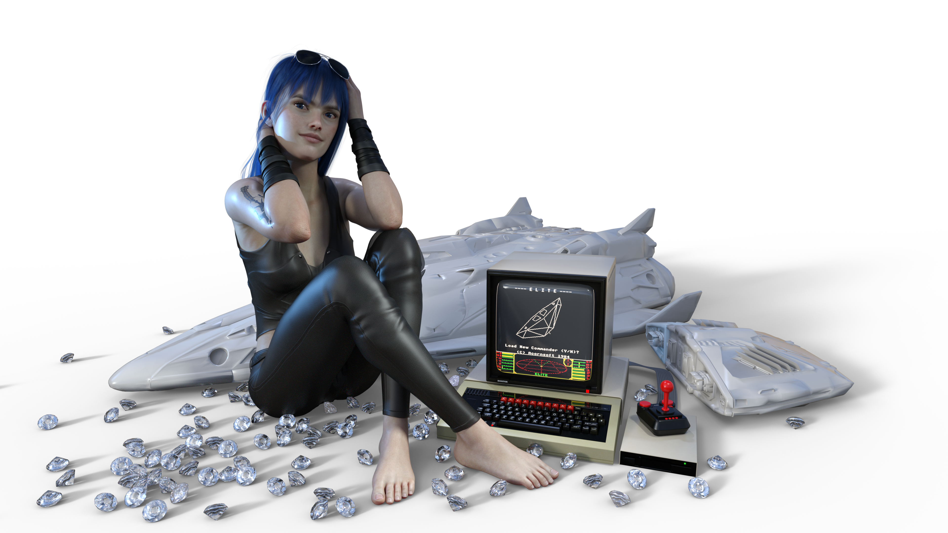 Kaydeen Isaak from Elite: Dangerous with Commodore 64 HD Wallpaper