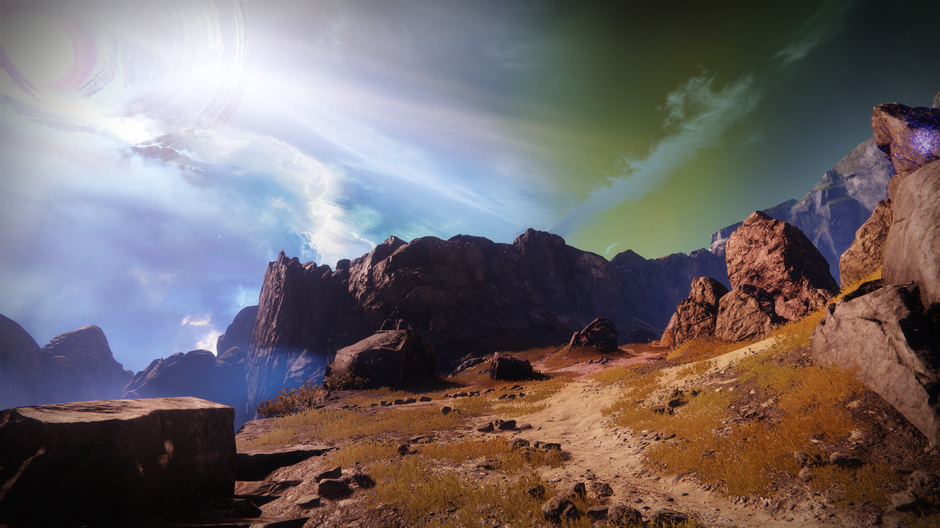 Destiny 2 video game landscape HD Wallpaper
