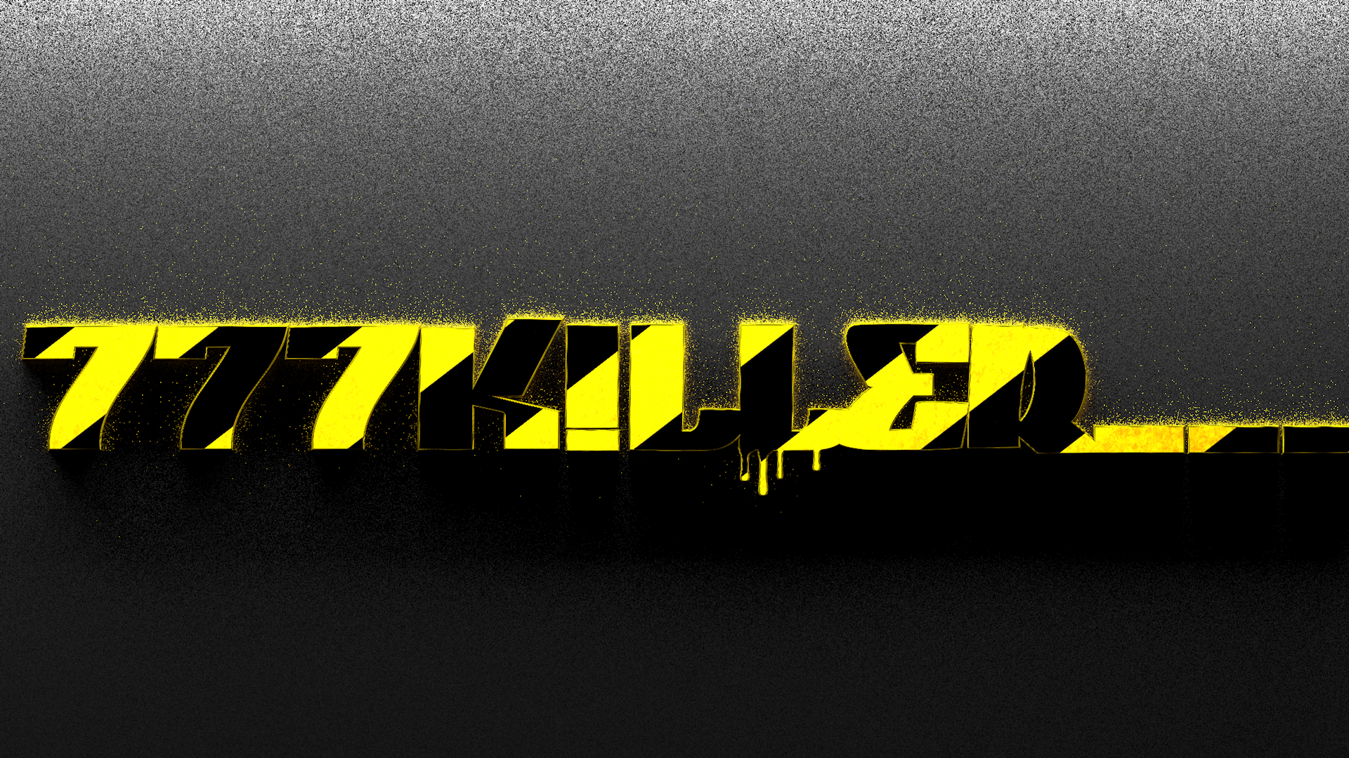 777KILLER Artistic Typography CGI Digital Art HD Wallpaper
