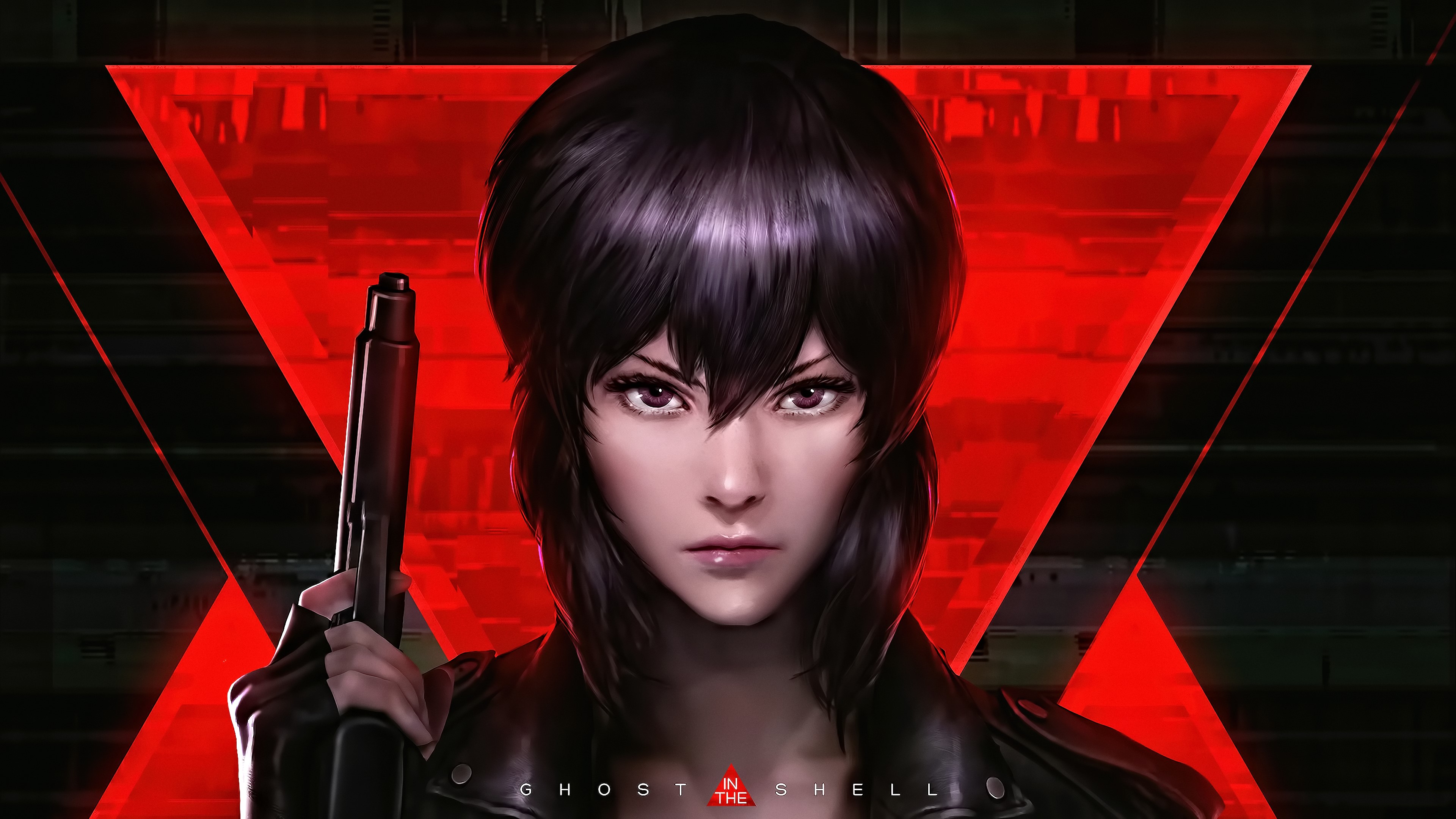 4K Kusanagi Motoko from Ghost in the Shell fan art HD Wallpaper